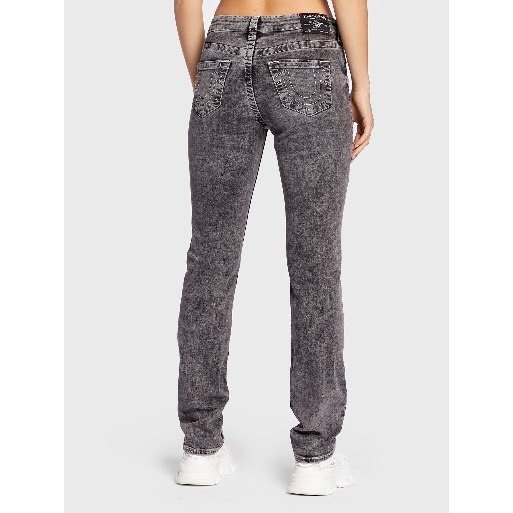 True Religion Jeansy Billie 205692 Šedá Straight Fit - Pepit.cz