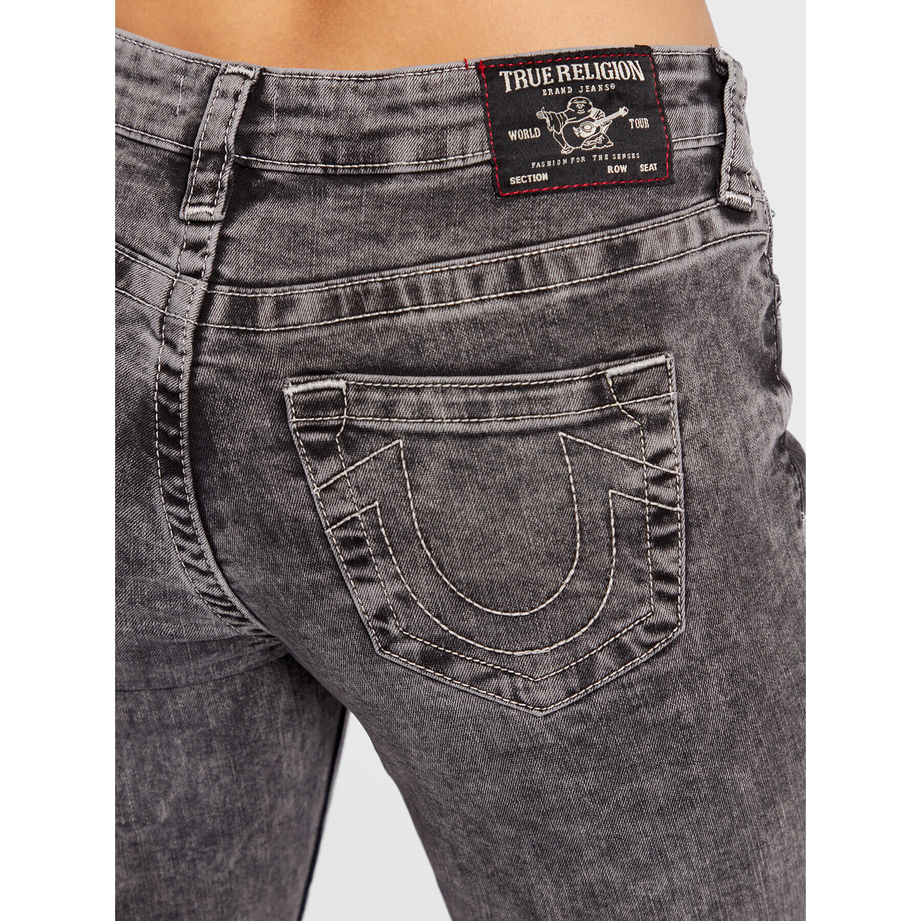 True Religion Jeansy Billie 205692 Šedá Straight Fit - Pepit.cz