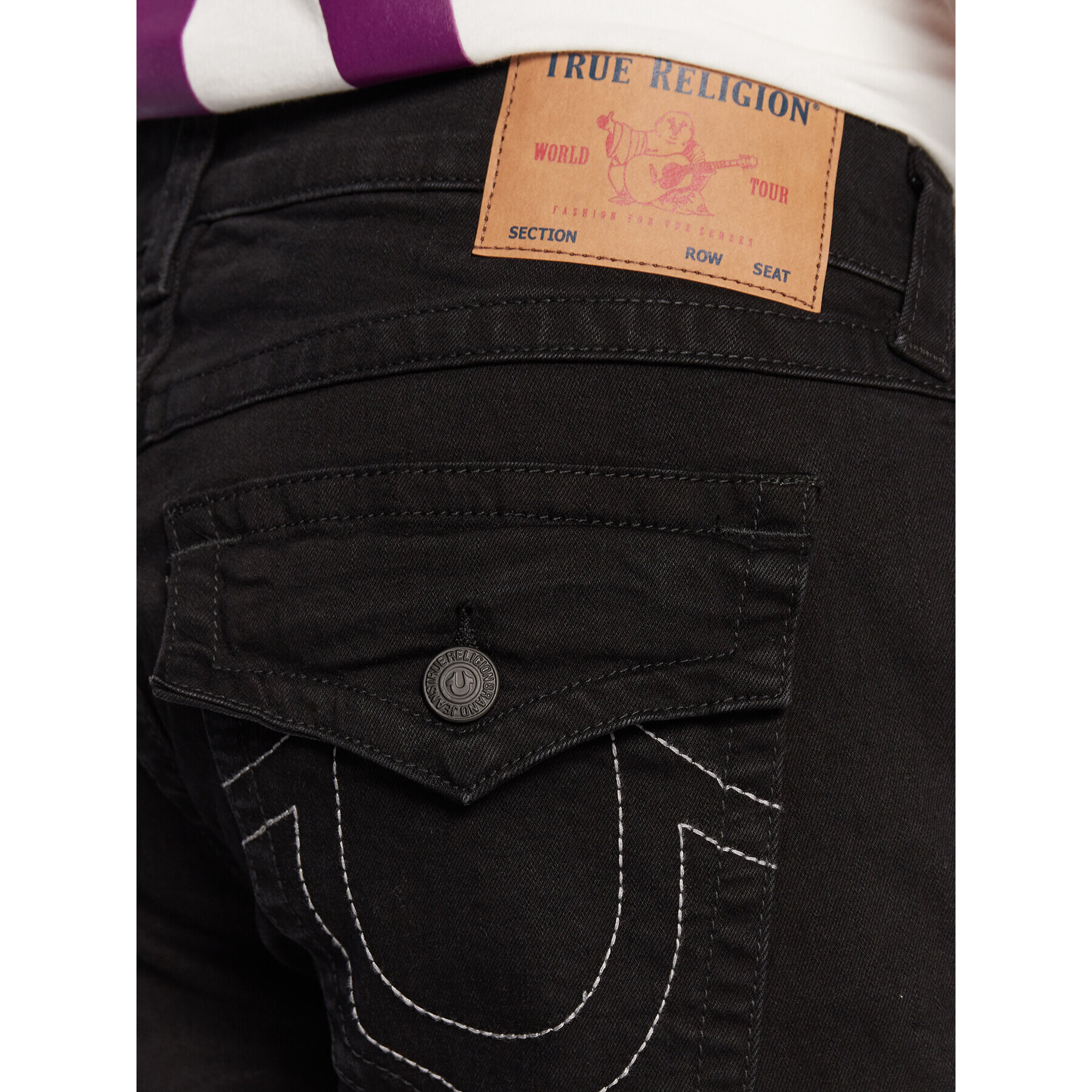 True Religion Jeansy Rocco 105707 Černá Skinny Fit - Pepit.cz