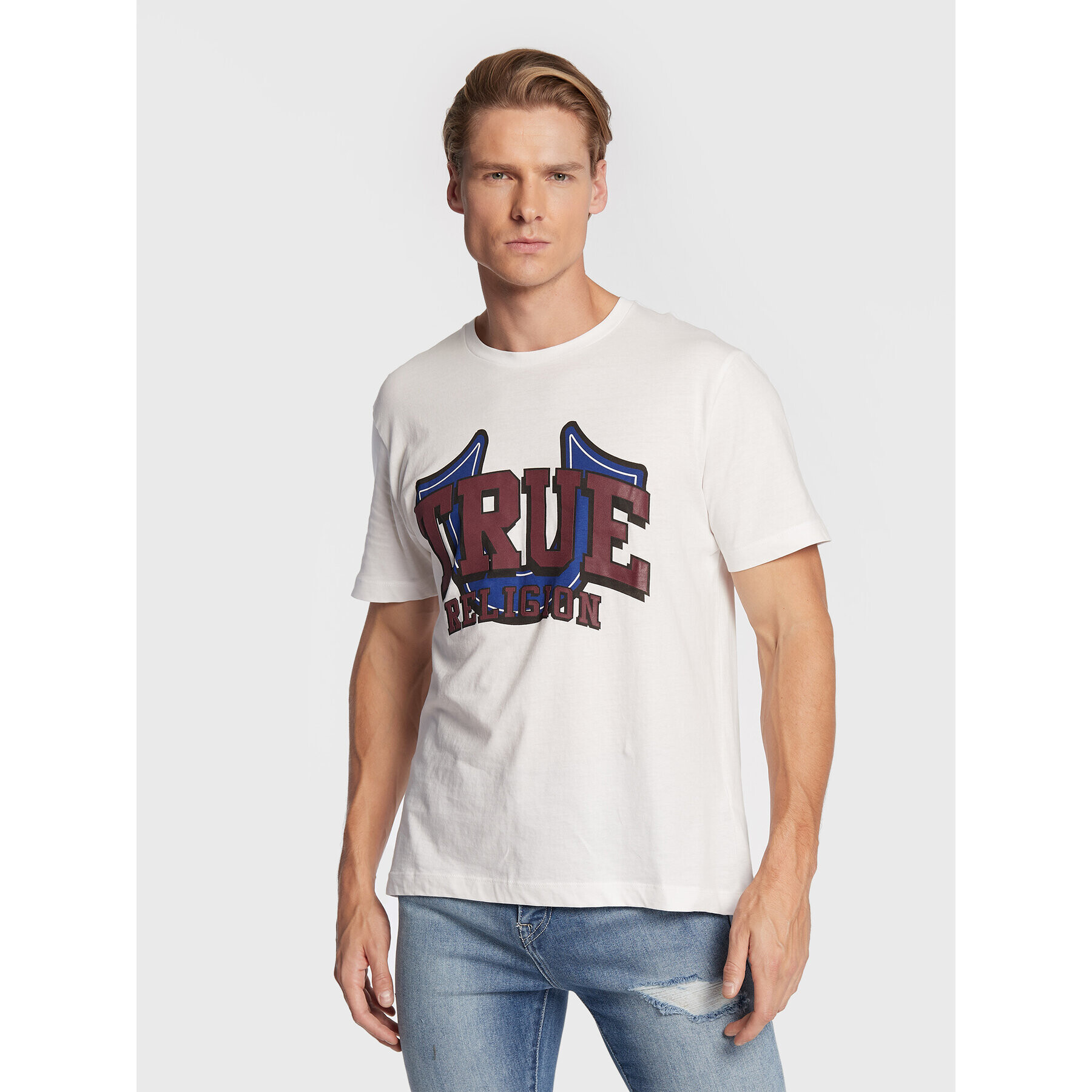 True Religion T-Shirt 106316 Bílá Regular Fit - Pepit.cz