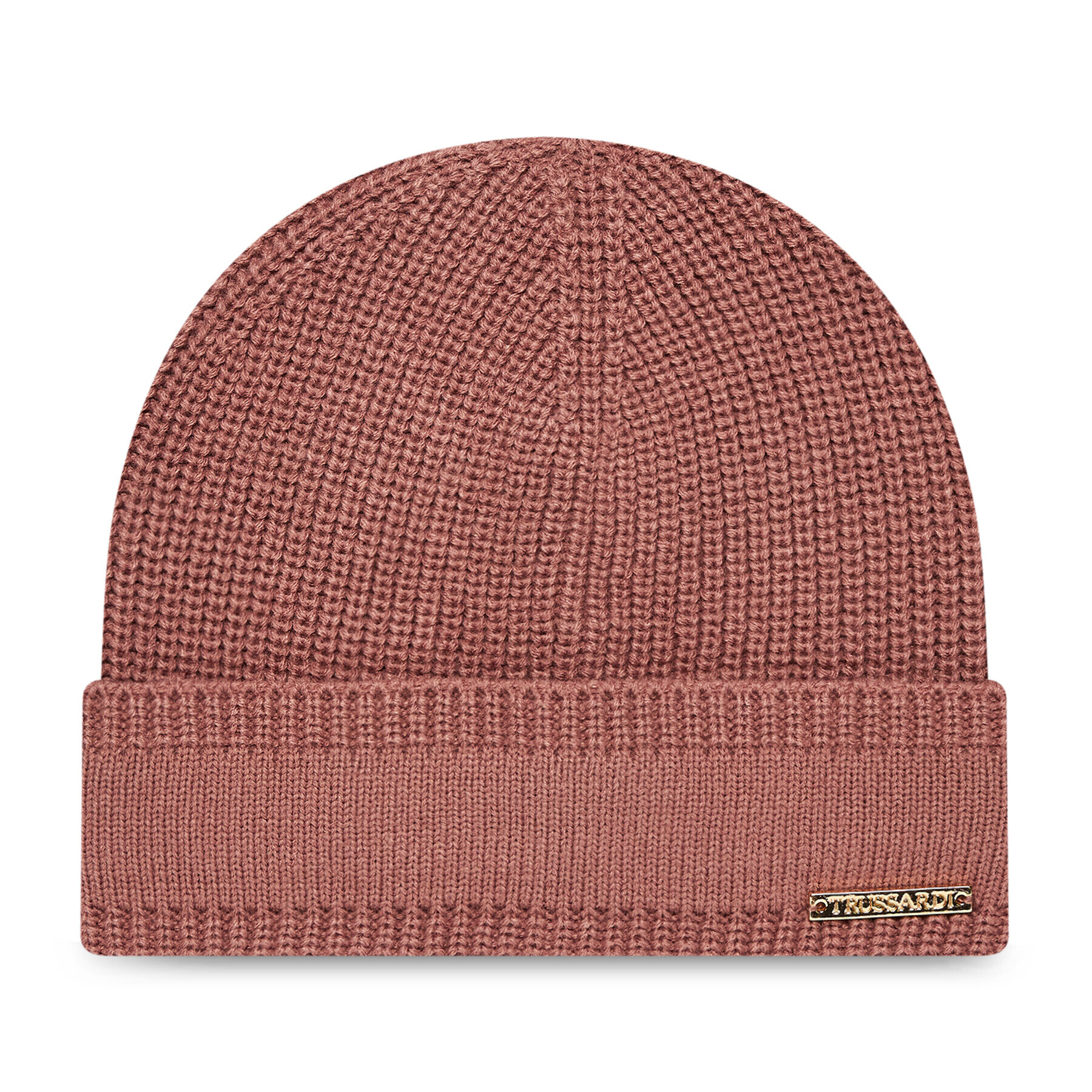 Trussardi Čepice Beanie Metal Logo 59Z00220 Růžová - Pepit.cz