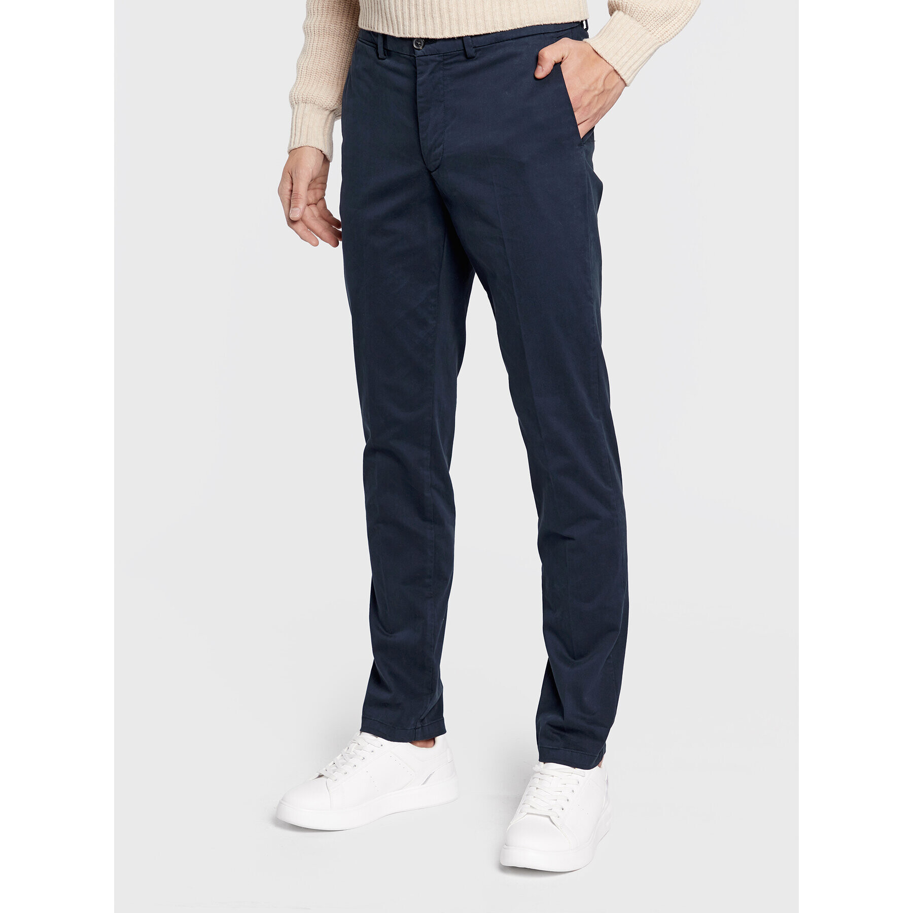 Trussardi Chino kalhoty 52P00000 Tmavomodrá Aviator Fit - Pepit.cz