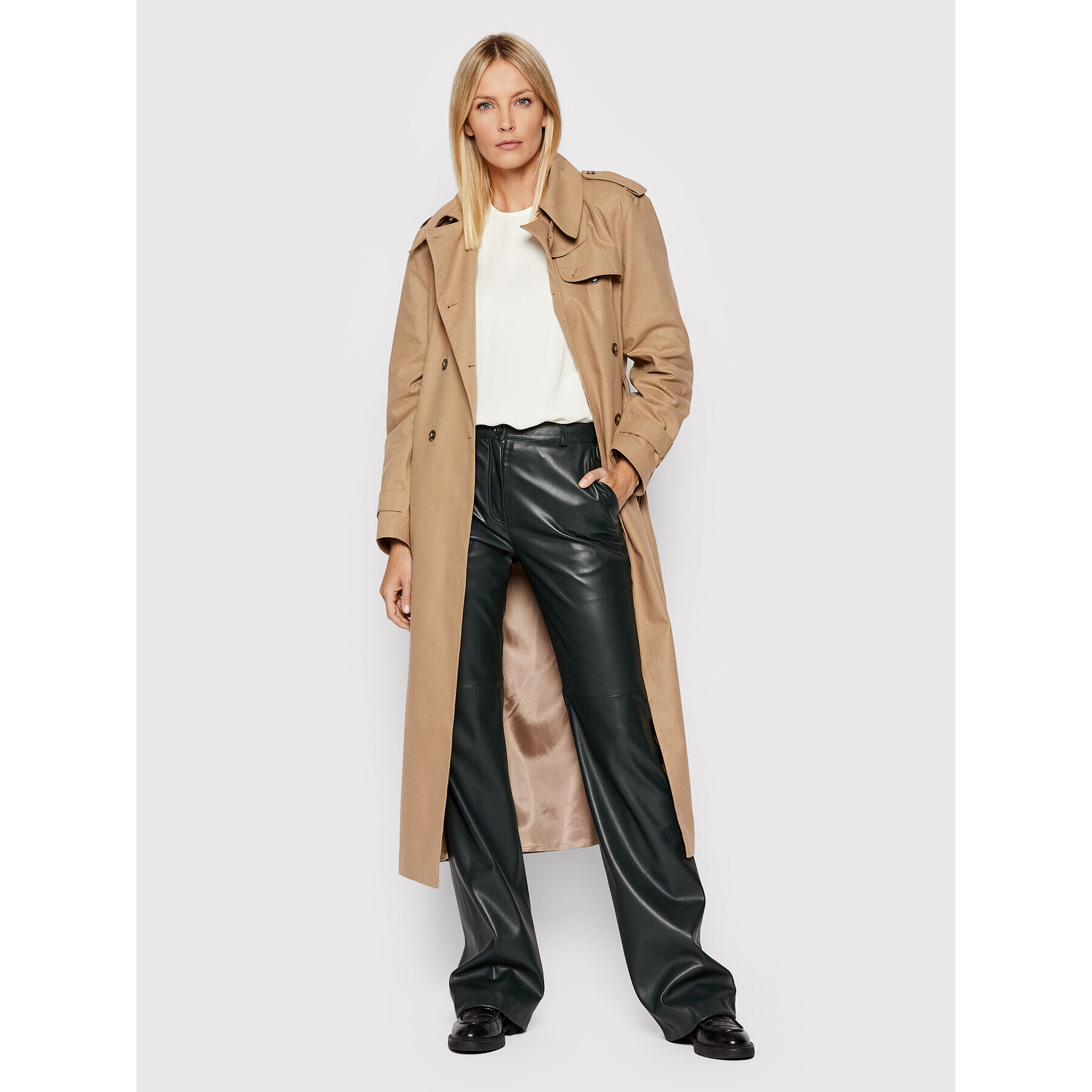 Trussardi Halenka Light Crepe 56C00514 Béžová Regular Fit - Pepit.cz