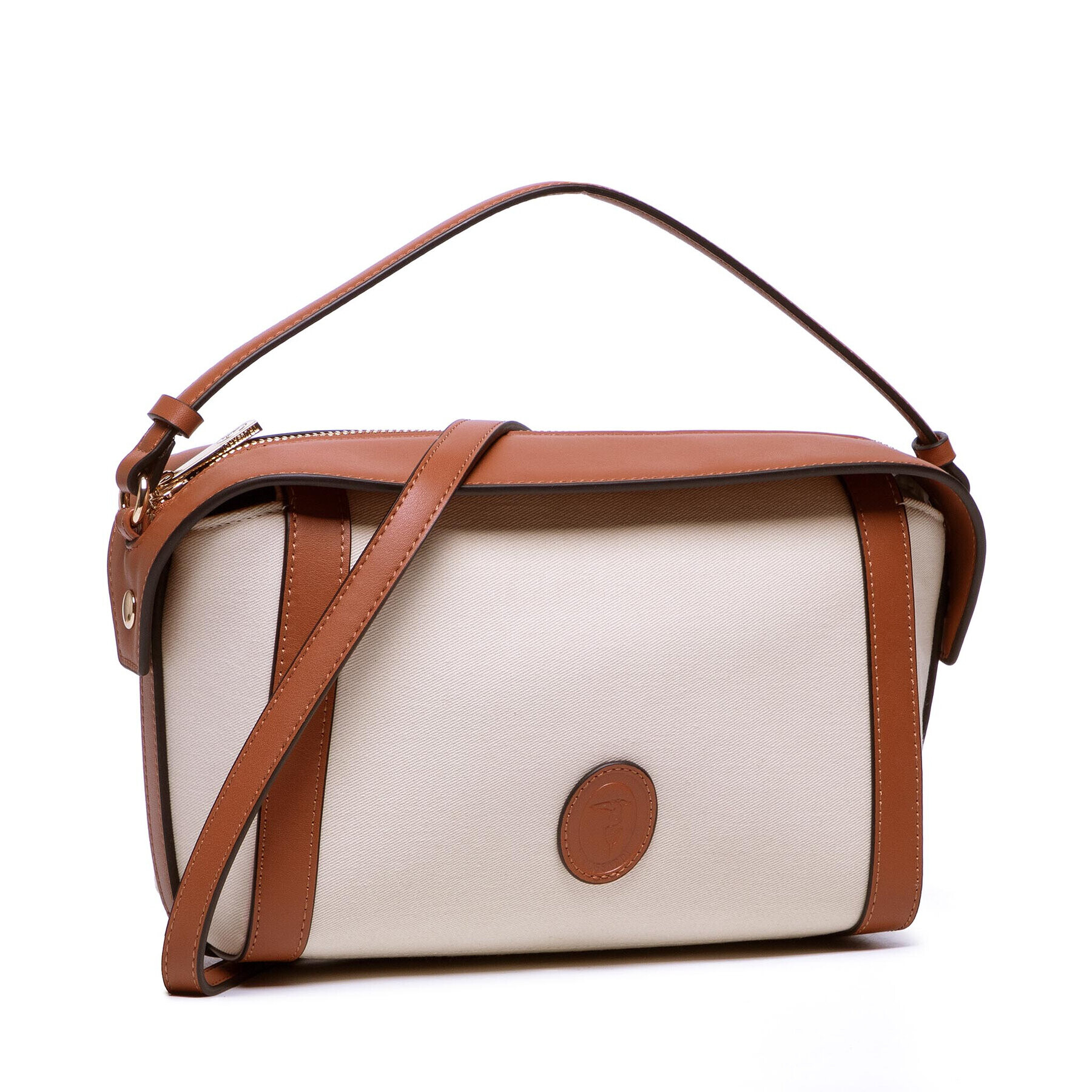 Trussardi Kabelka Aster Crossbody Md 75B01300 Béžová - Pepit.cz