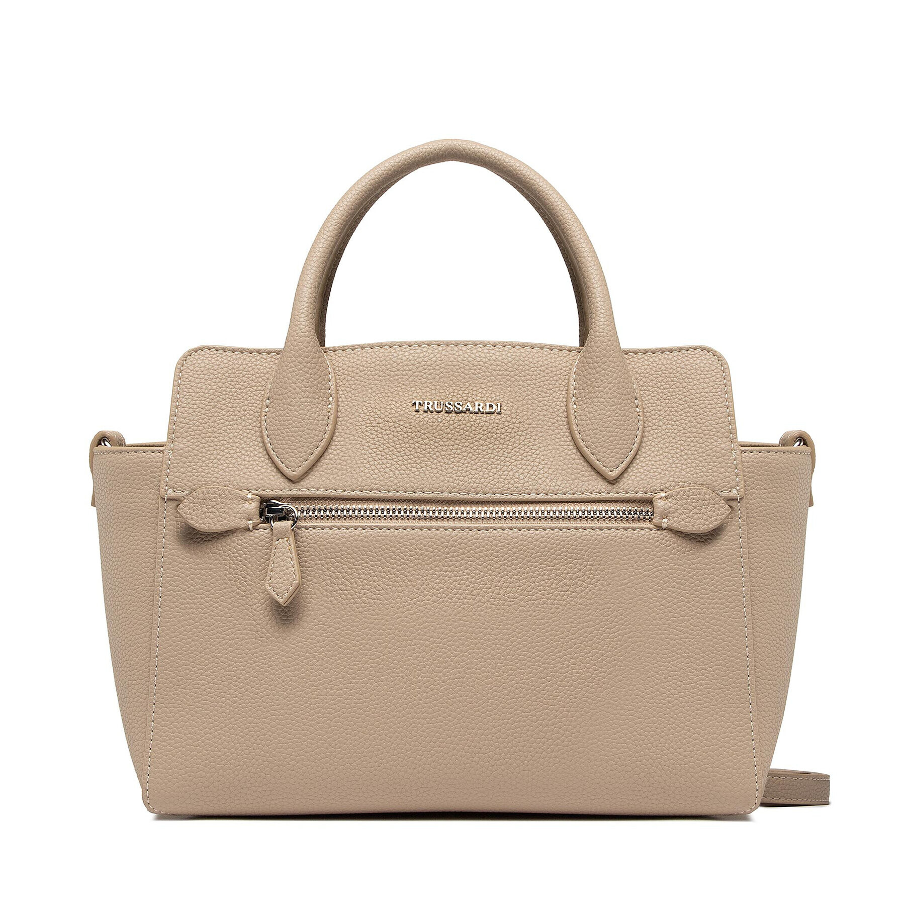 Trussardi Kabelka New Lily Tote Md Full Grain 75B01419 Béžová - Pepit.cz