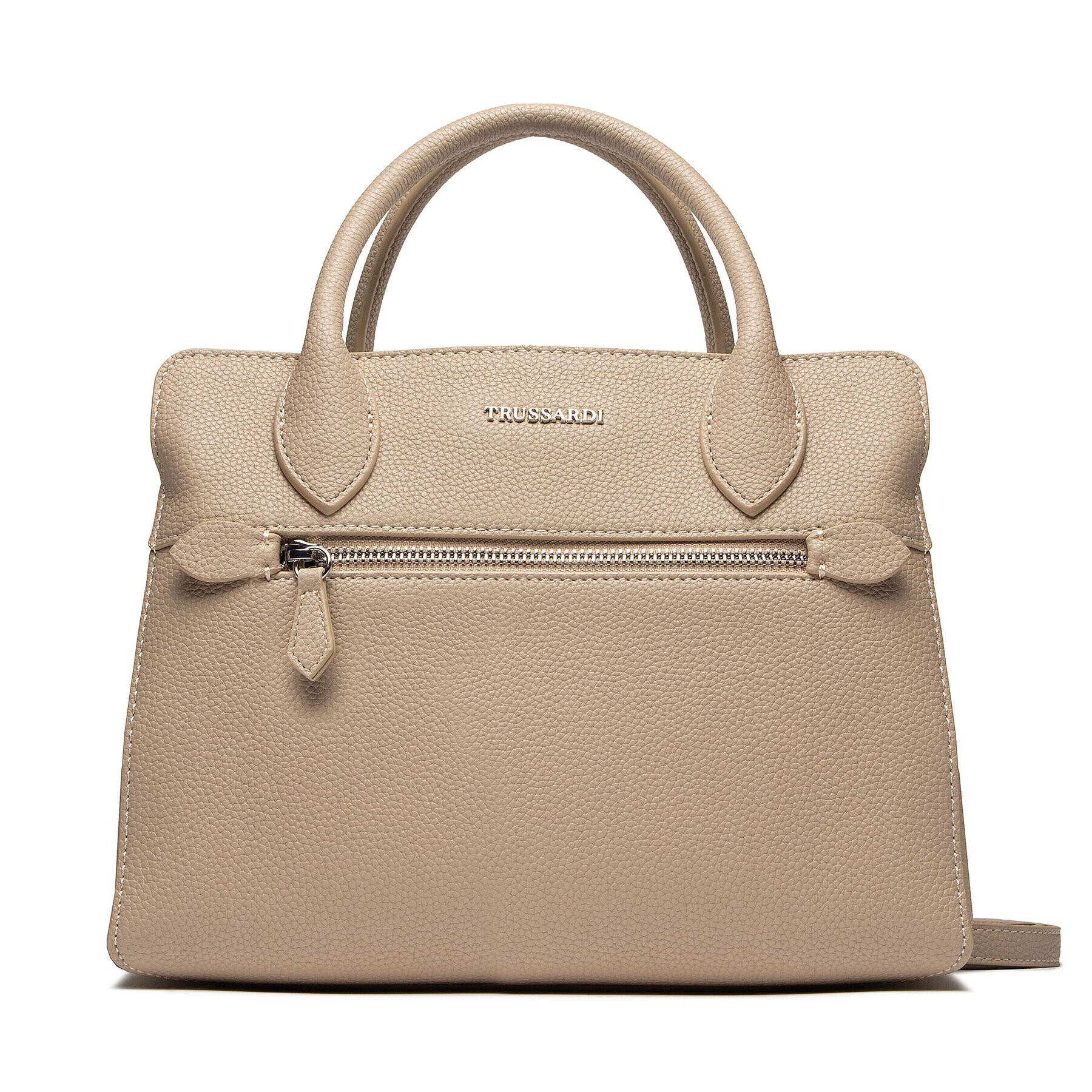 Trussardi Kabelka New Lily Tote Md Full Grain 75B01419 Béžová - Pepit.cz