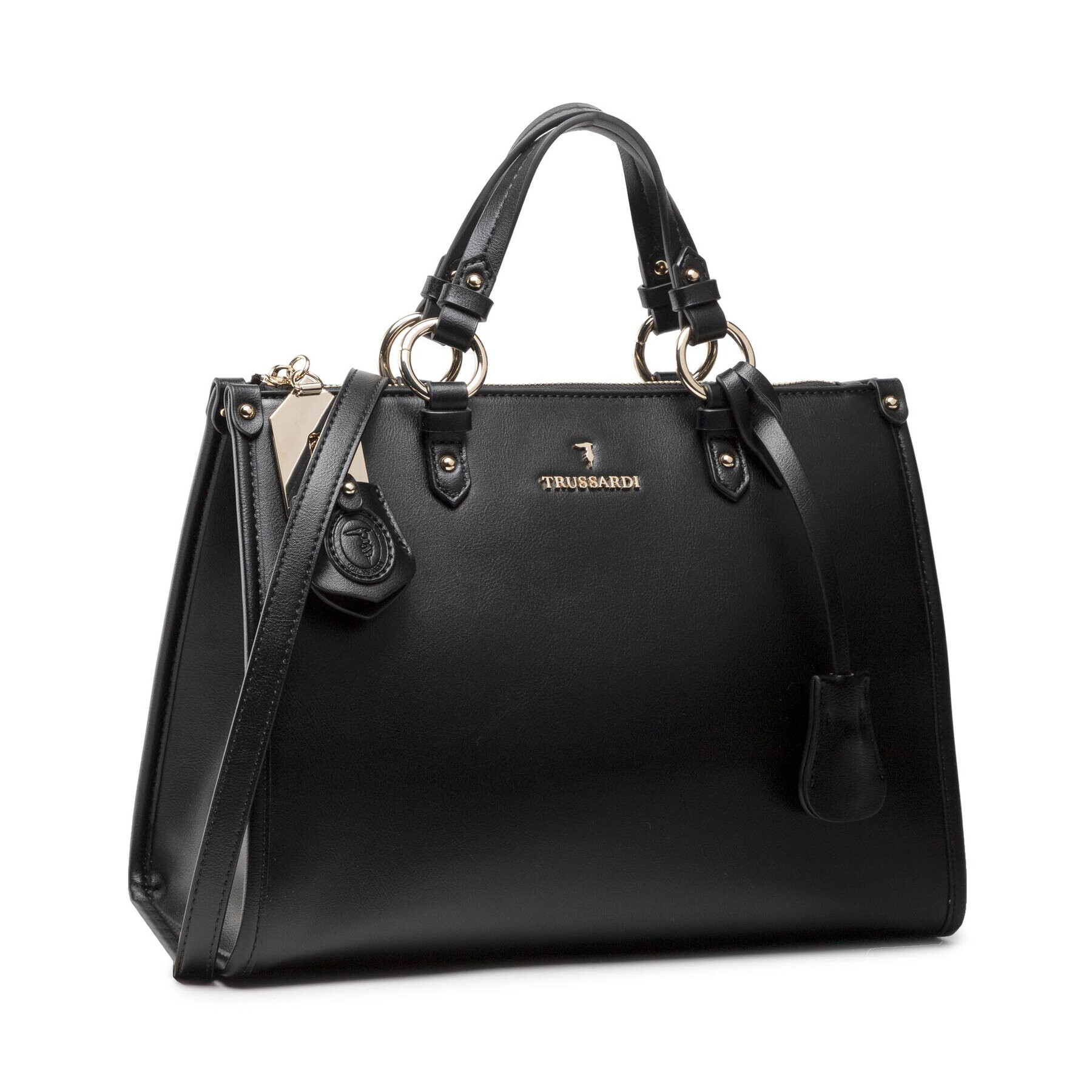 Trussardi Kabelka Peony Tote Sm 75B01286 Černá - Pepit.cz