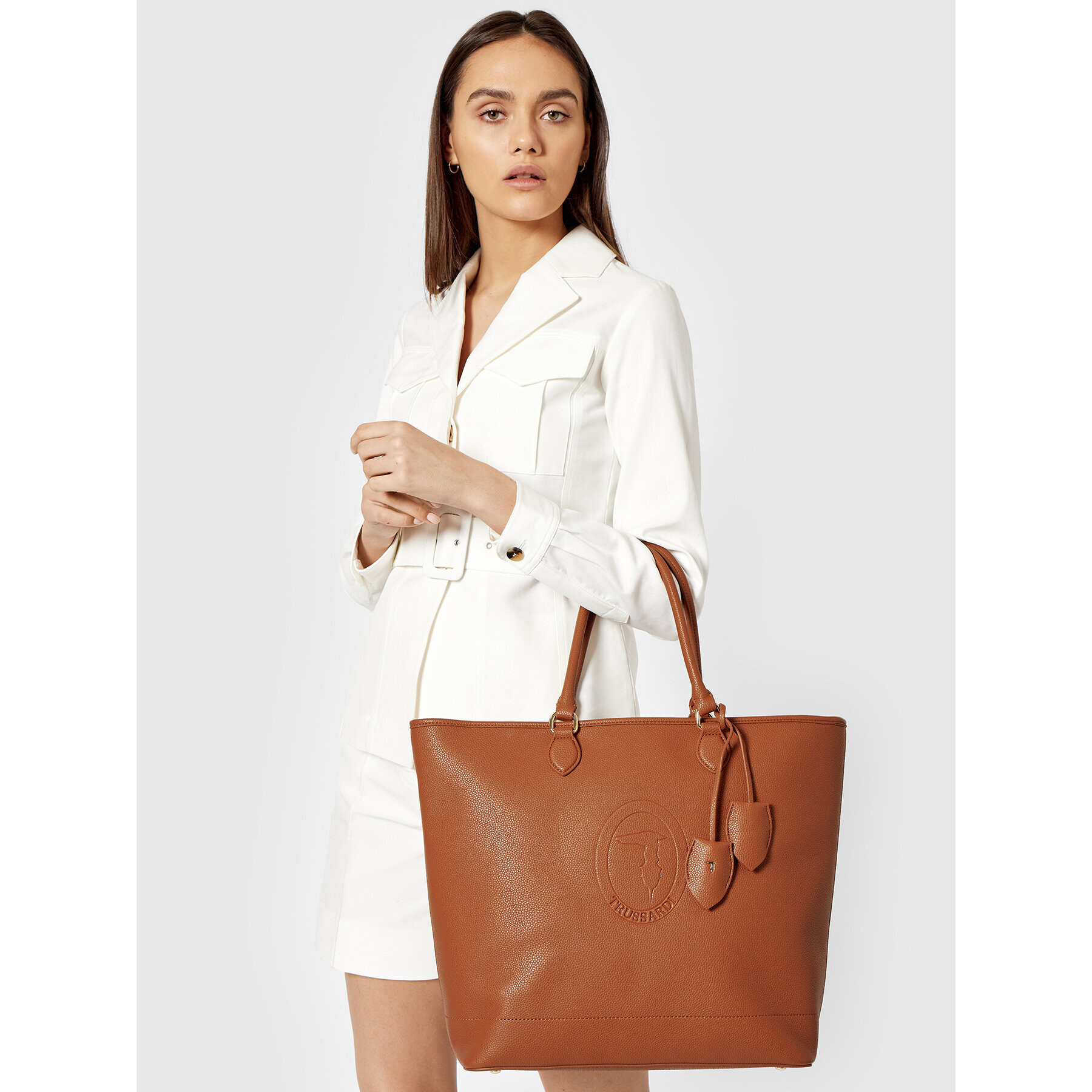 Trussardi Kabelka Pre Iris Shopper Lg 75B01099 Hnědá - Pepit.cz