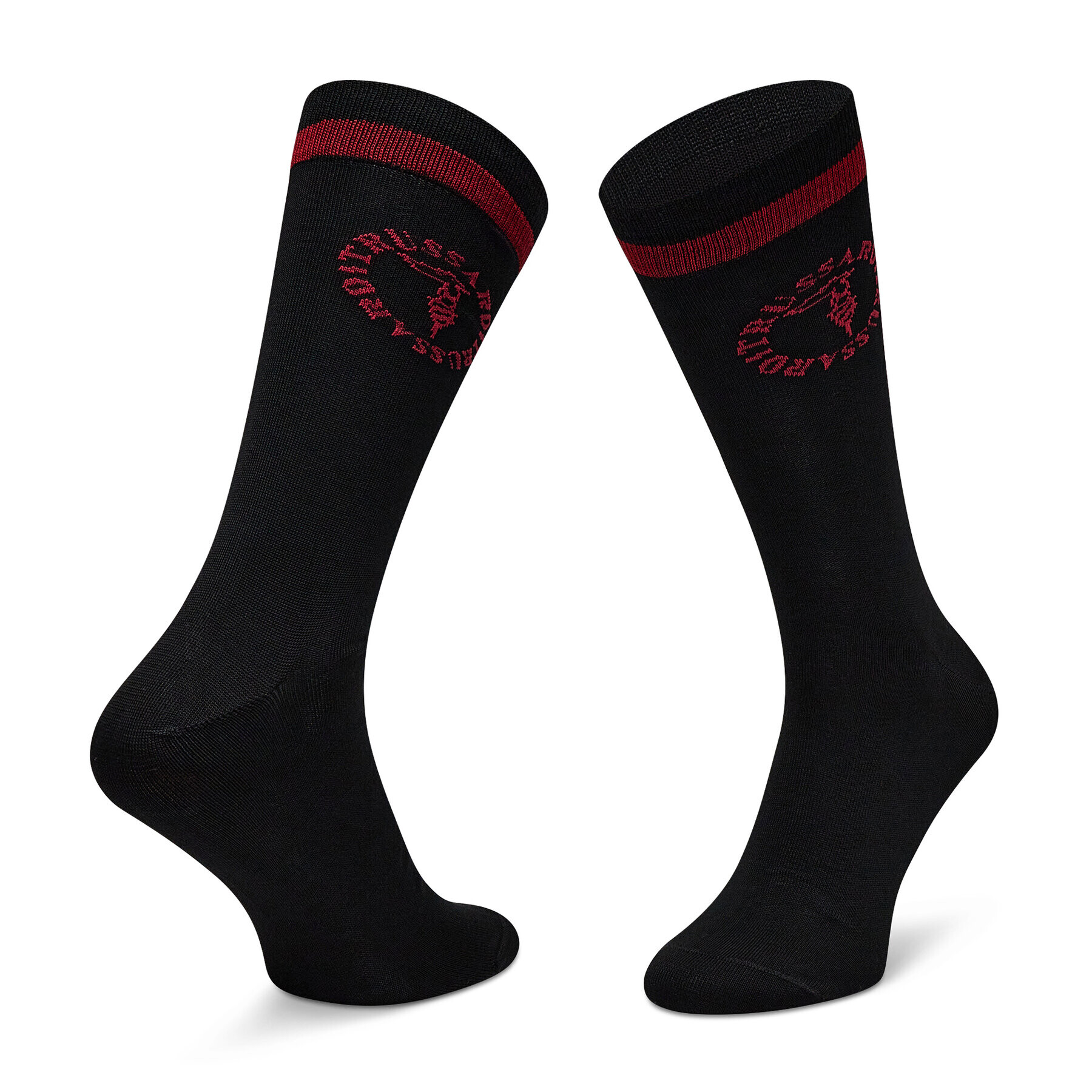 Trussardi Pánské klasické ponožky Crew Socks Logo Round 57Z00259 Černá - Pepit.cz