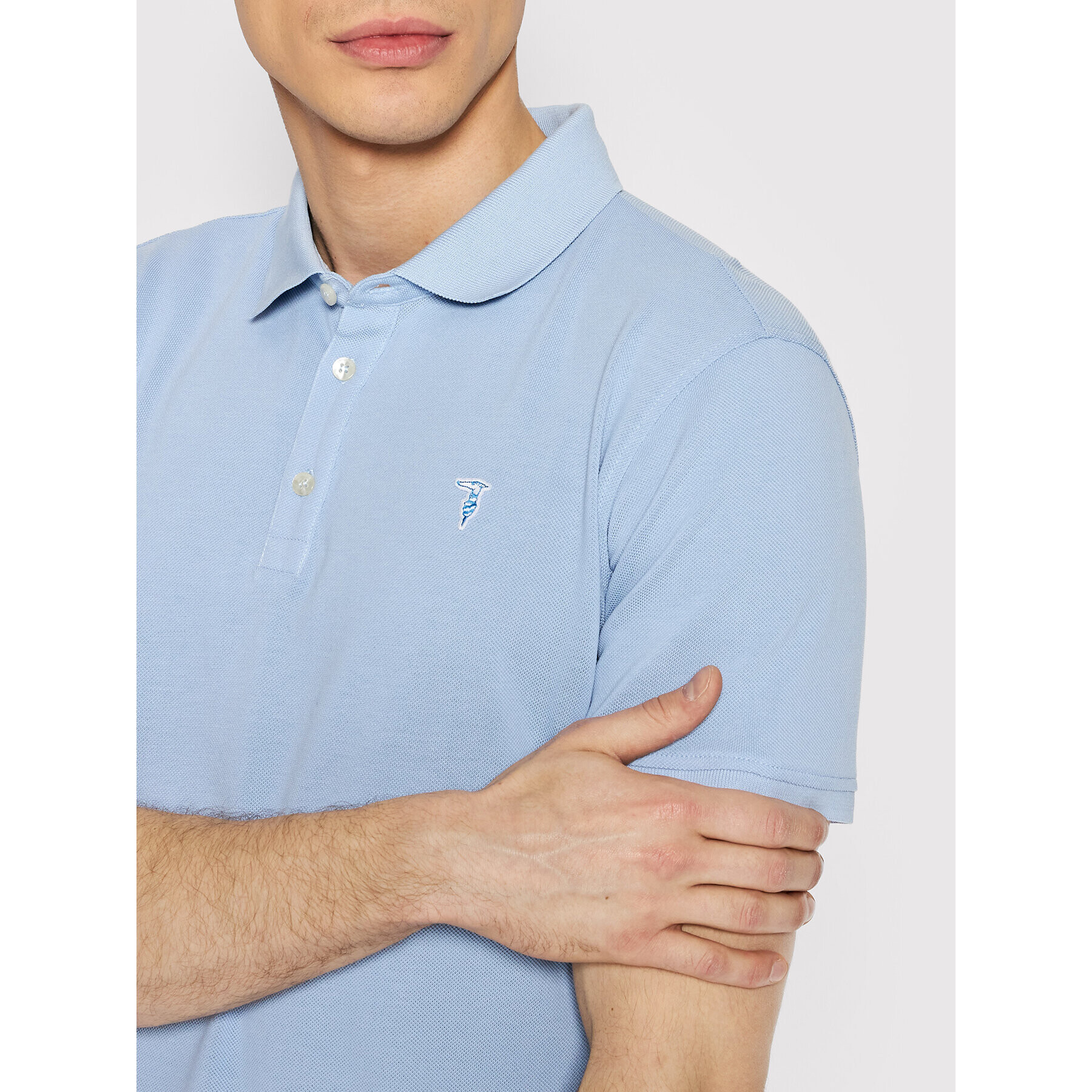 Trussardi Polokošile 52T00597 Modrá Regular Fit - Pepit.cz