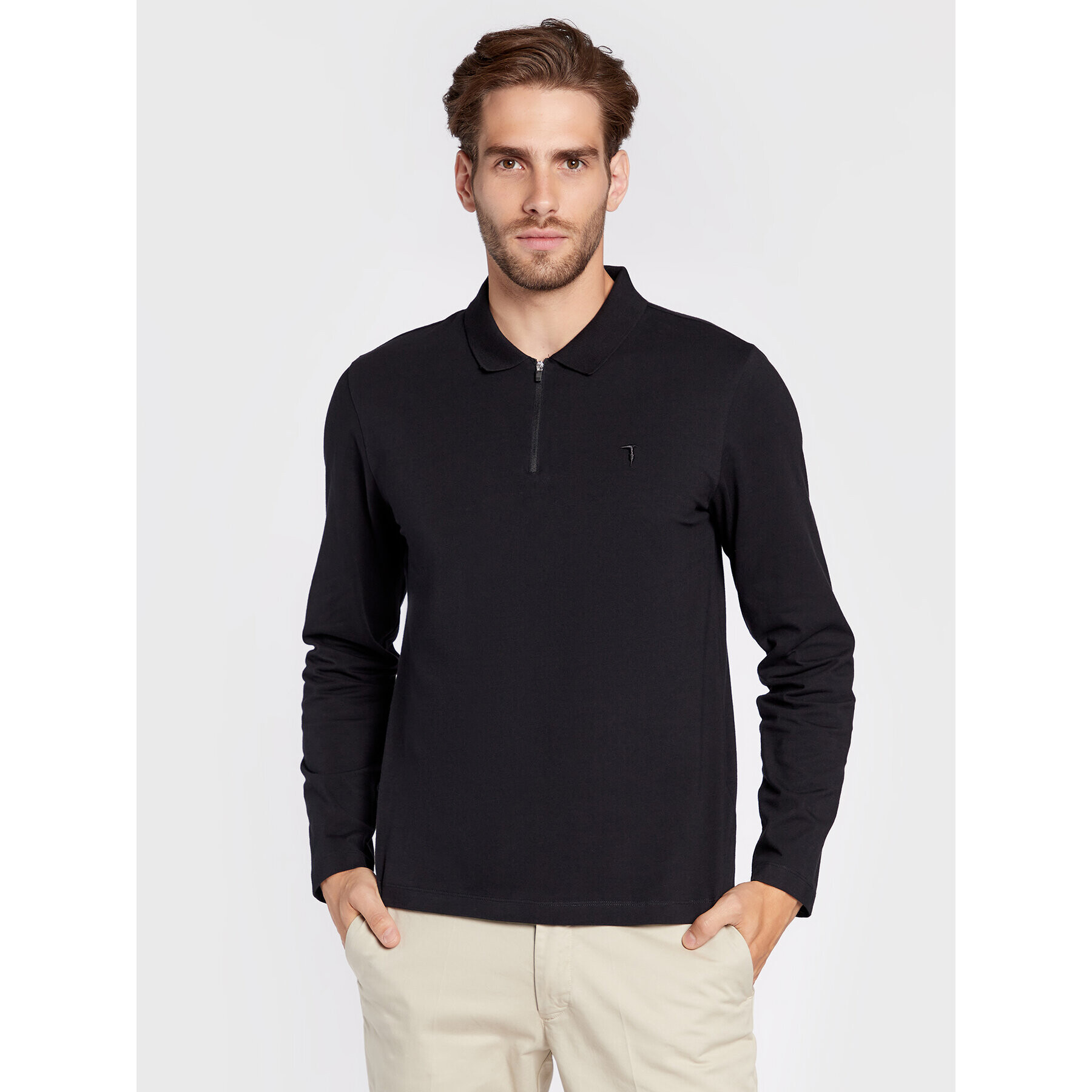 Trussardi Polokošile 52T00640 Černá Regular Fit - Pepit.cz