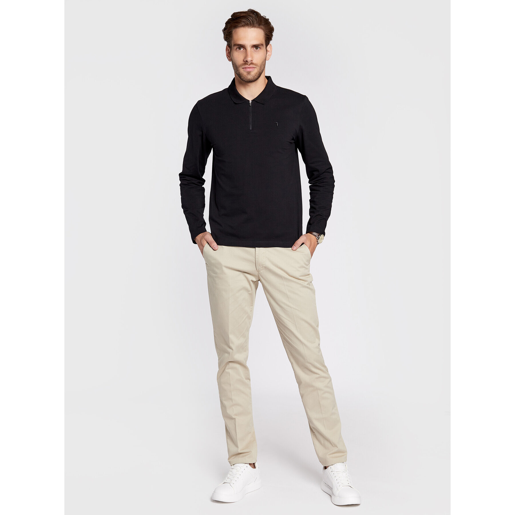 Trussardi Polokošile 52T00640 Černá Regular Fit - Pepit.cz