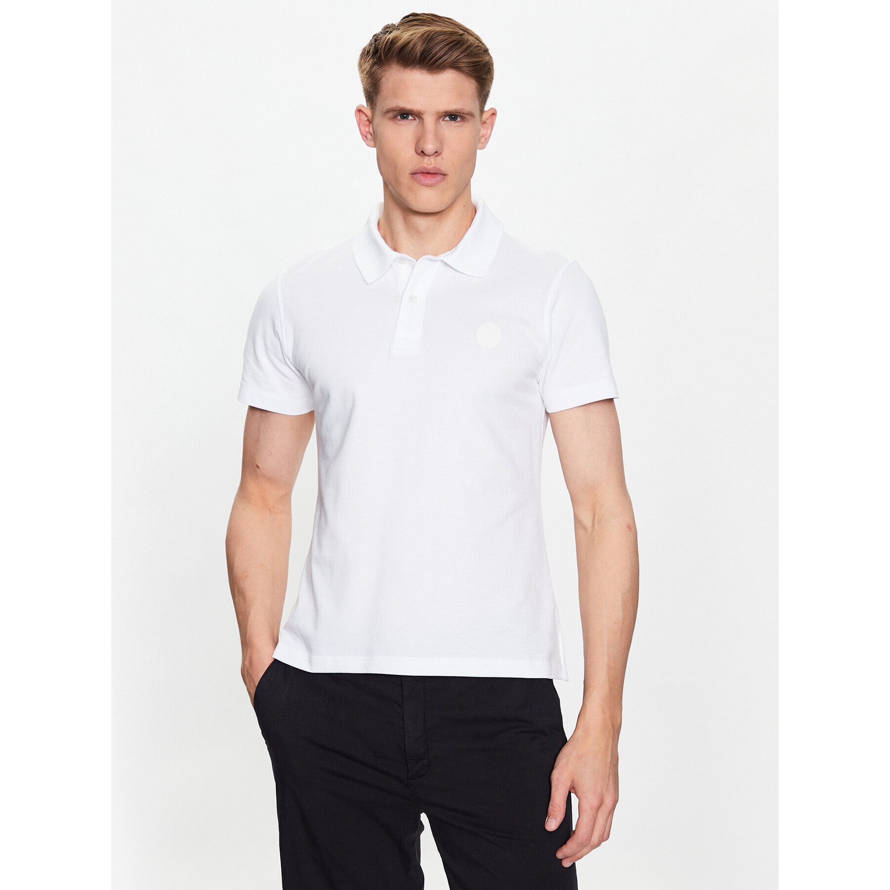 Trussardi Polokošile 52T00733 Bílá Regular Fit - Pepit.cz