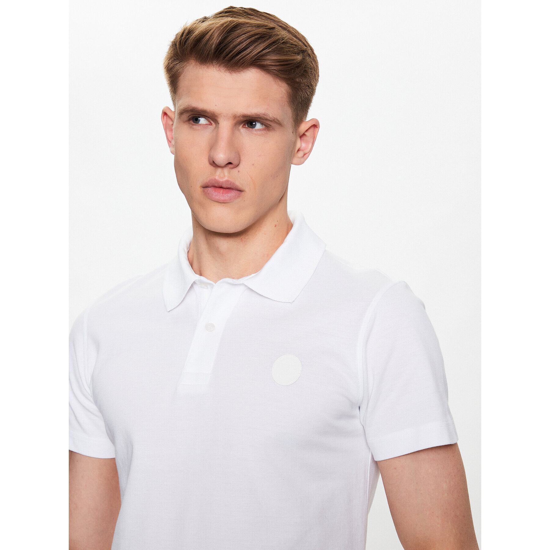 Trussardi Polokošile 52T00733 Bílá Regular Fit - Pepit.cz