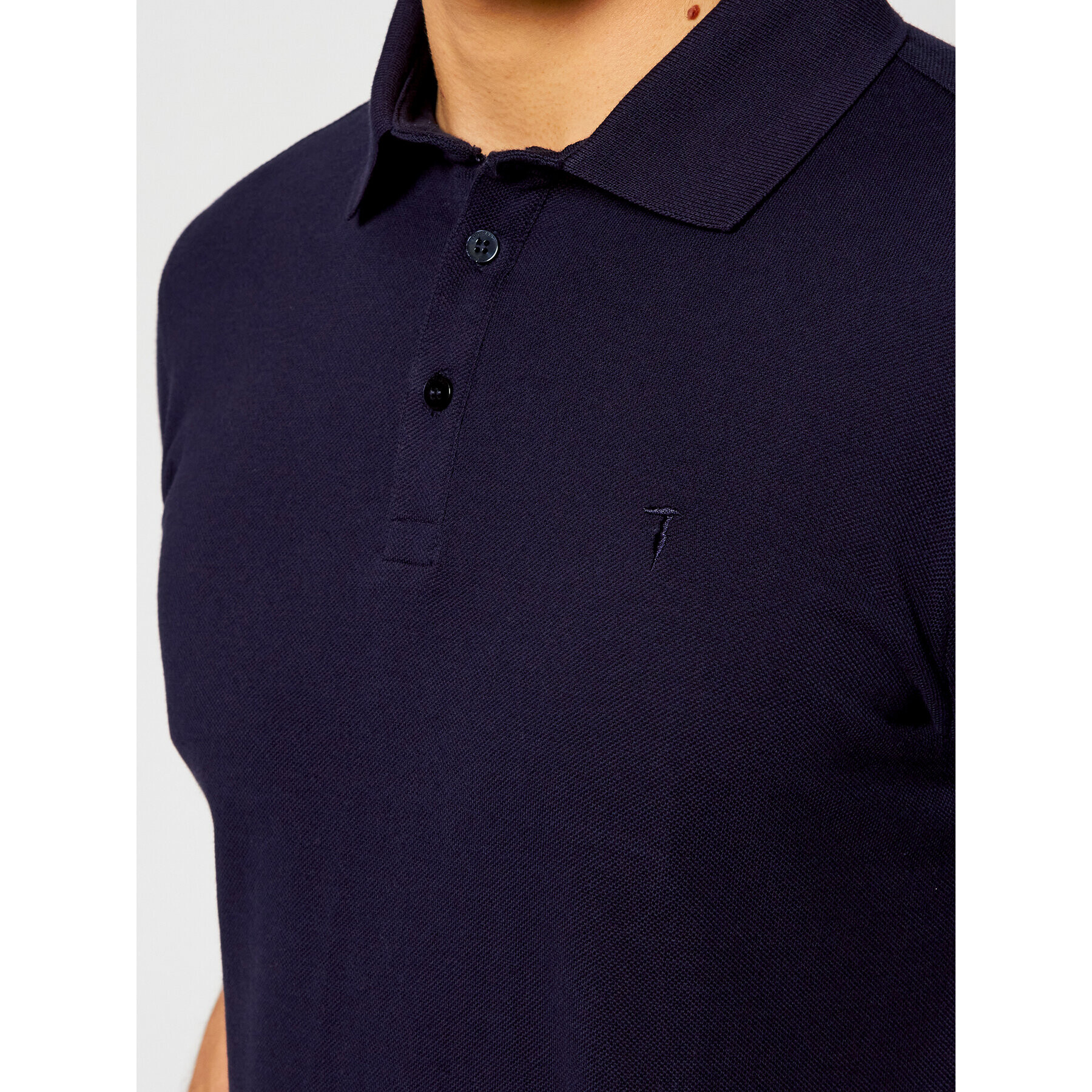 Trussardi Polokošile Piquet 52T00492 Tmavomodrá Regular Fit - Pepit.cz