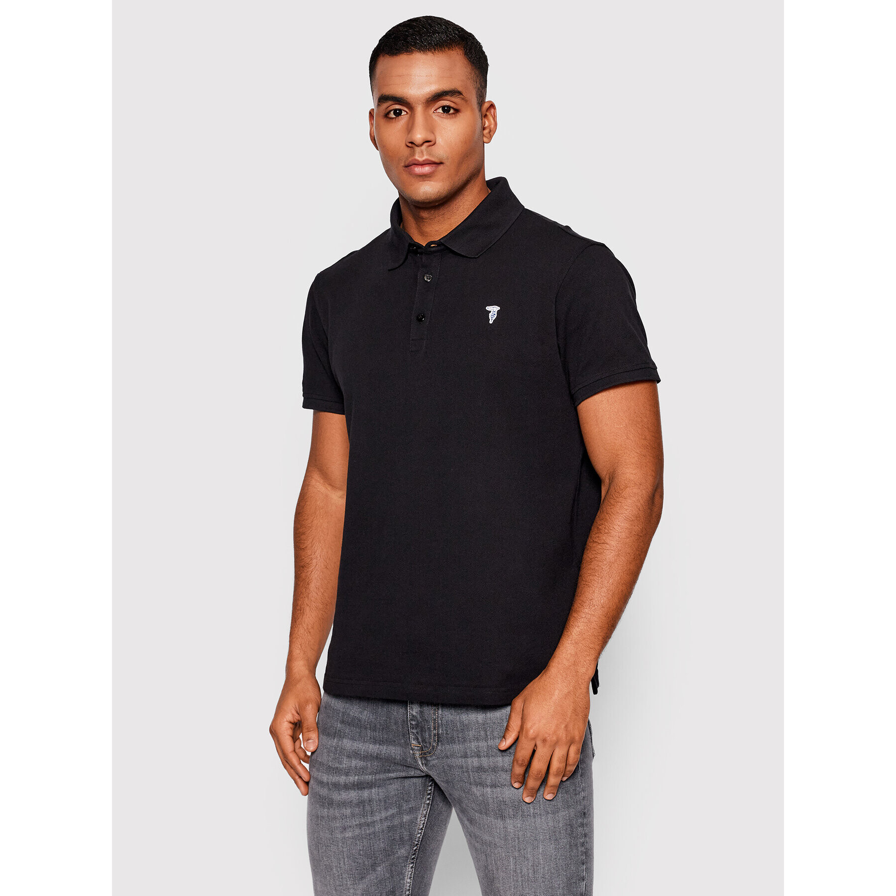 Trussardi Polokošile Piquet 52T00597 Černá Regular Fit - Pepit.cz