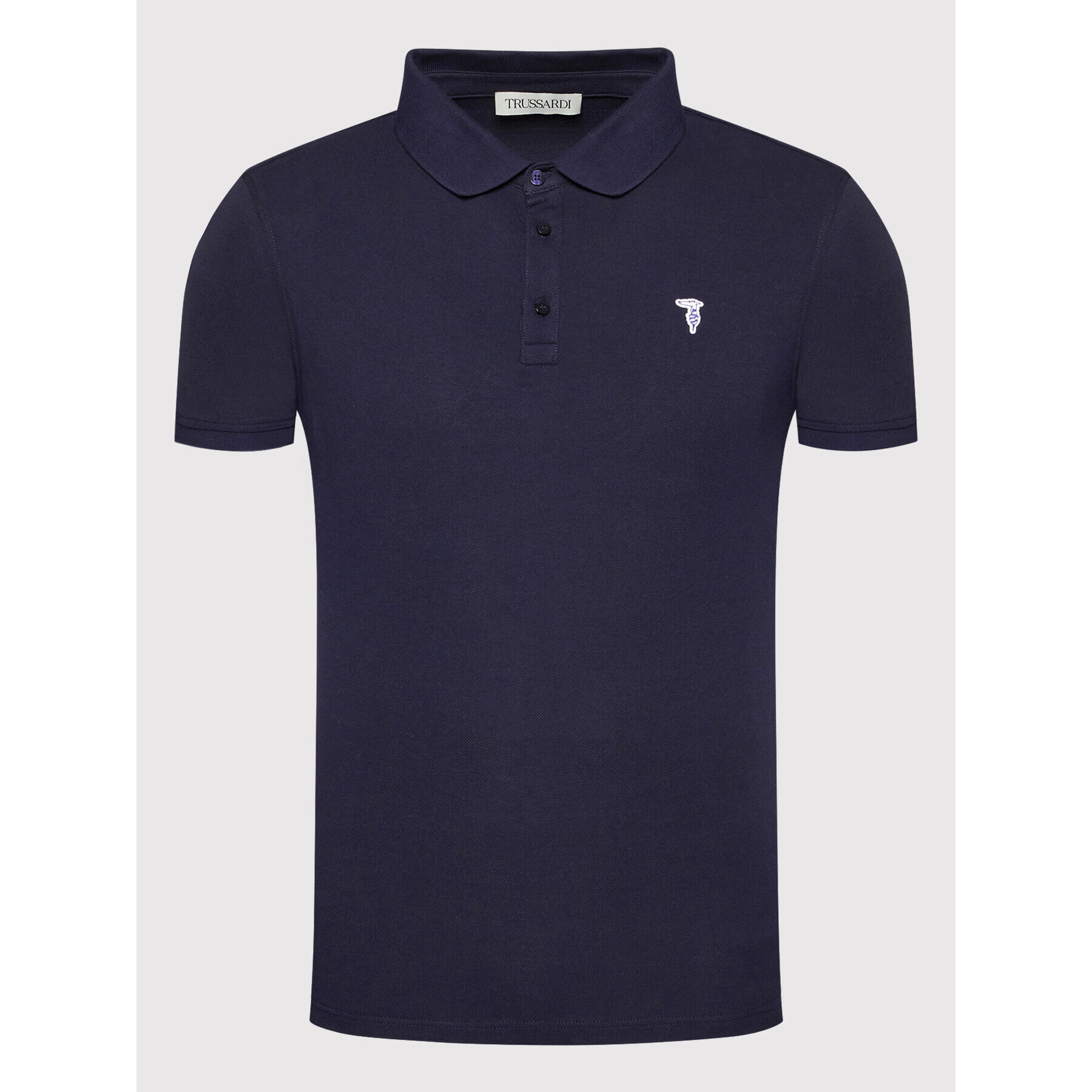 Trussardi Polokošile Piquet 52T00597 Tmavomodrá Regular Fit - Pepit.cz