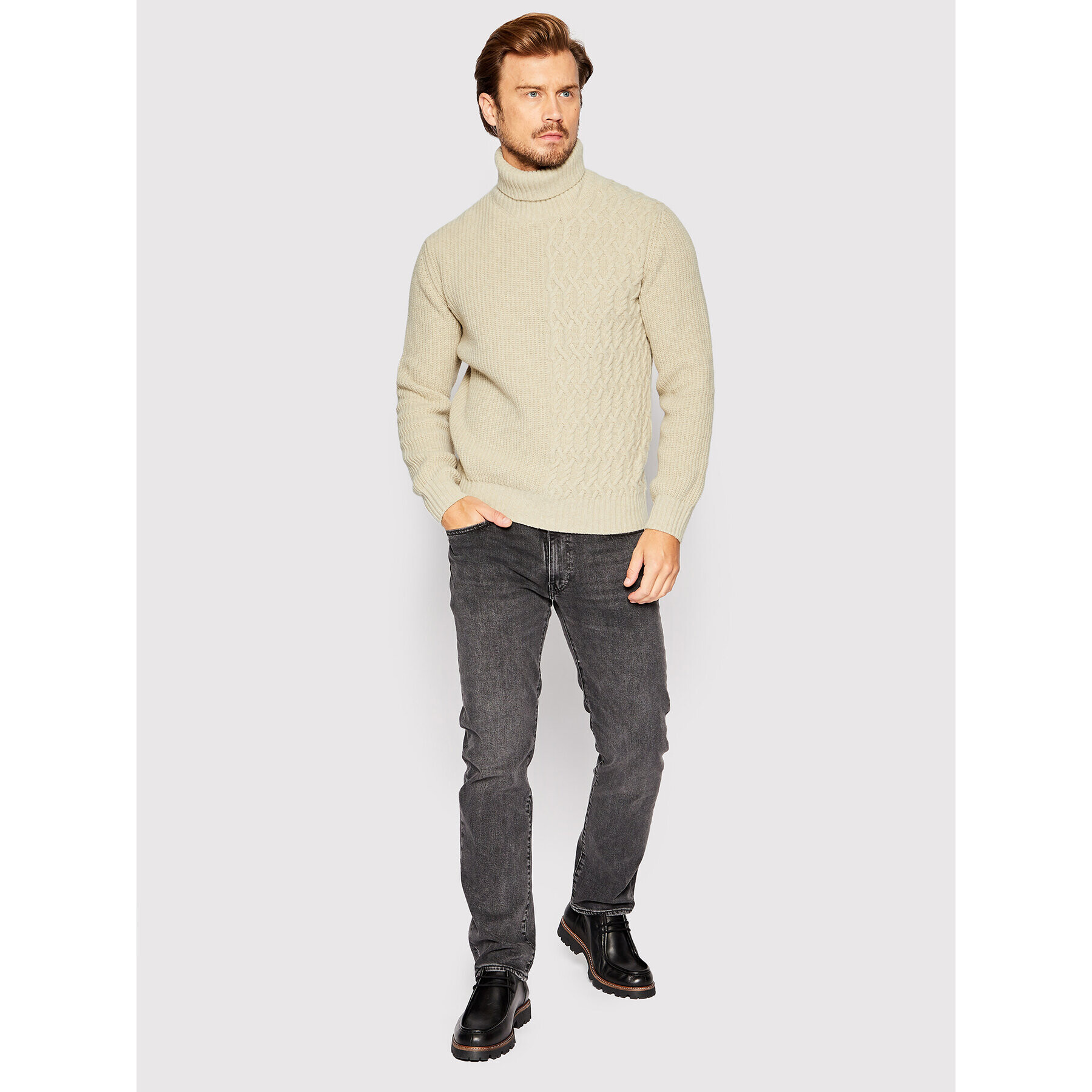 Trussardi Rolák 52M00623 Béžová Regular Fit - Pepit.cz