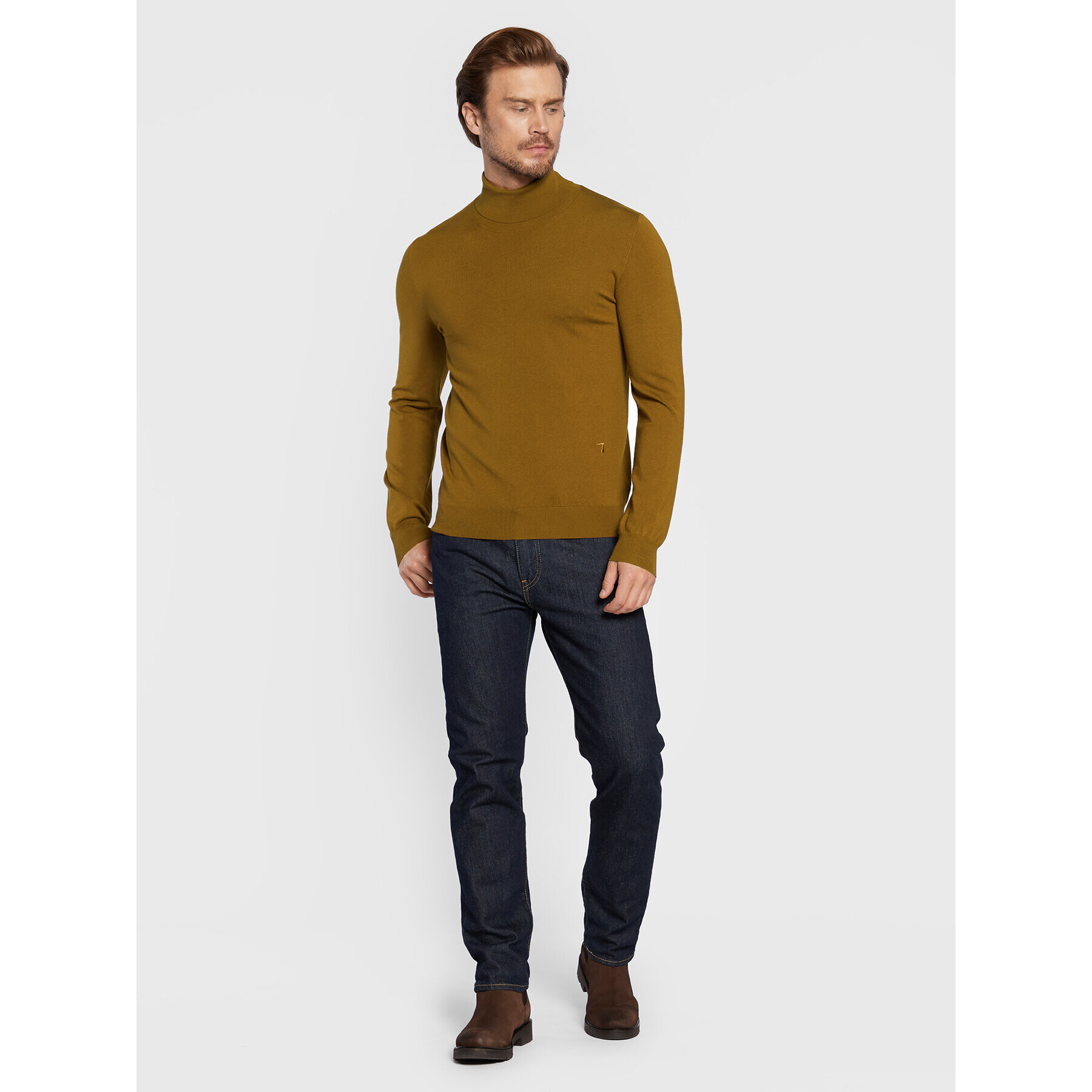 Trussardi Rolák 52M00629 Hnědá Regular Fit - Pepit.cz