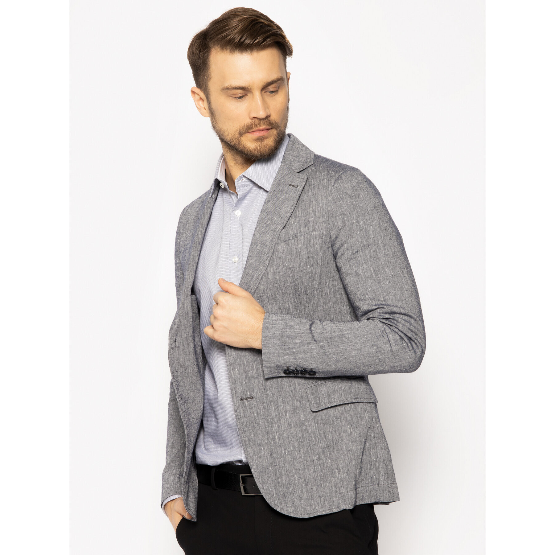 Trussardi Sako 52H00085 Šedá Regular Fit - Pepit.cz