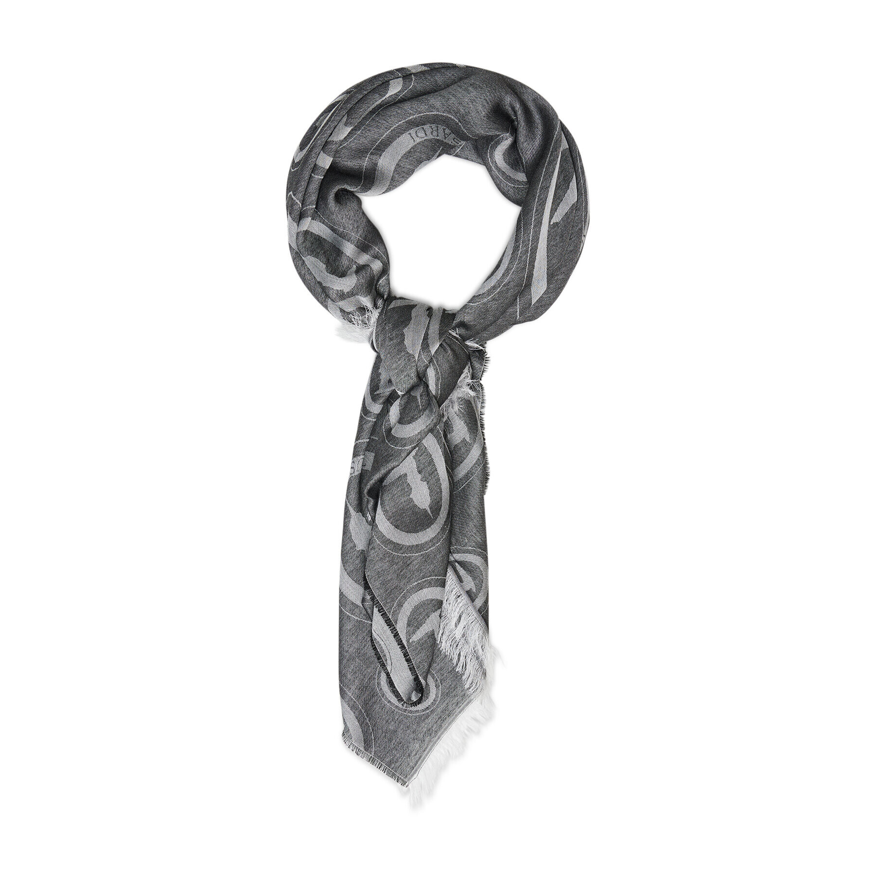 Trussardi Šál Pashmina Ovali Jacquard 57Z00176 Šedá - Pepit.cz