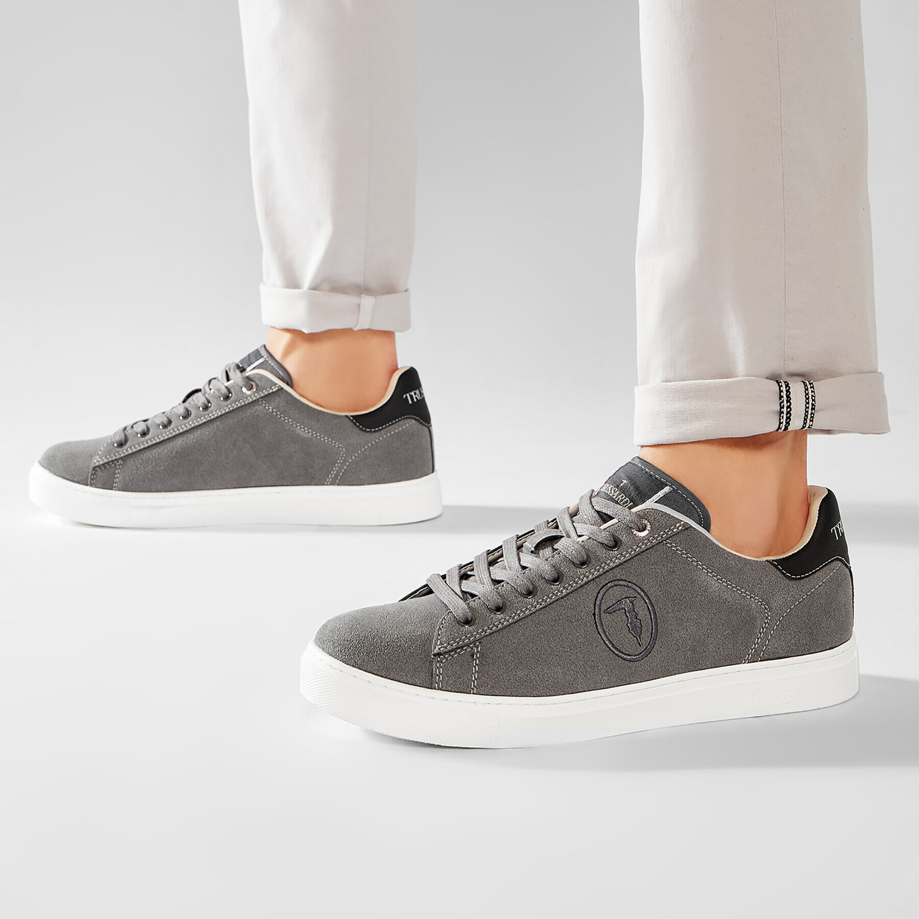 Trussardi Sneakersy 77A00336 Šedá - Pepit.cz