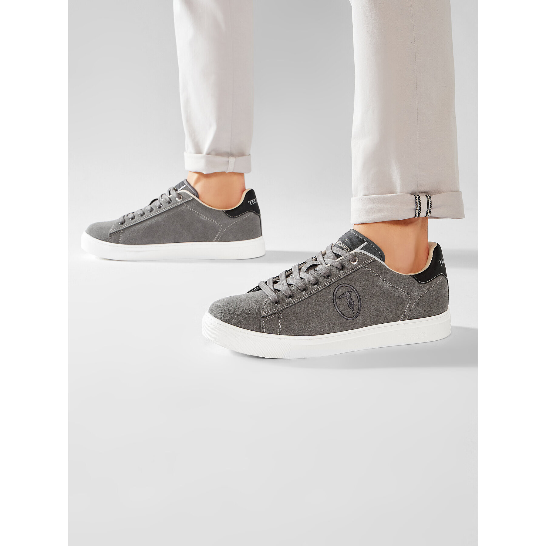 Trussardi Sneakersy 77A00336 Šedá - Pepit.cz