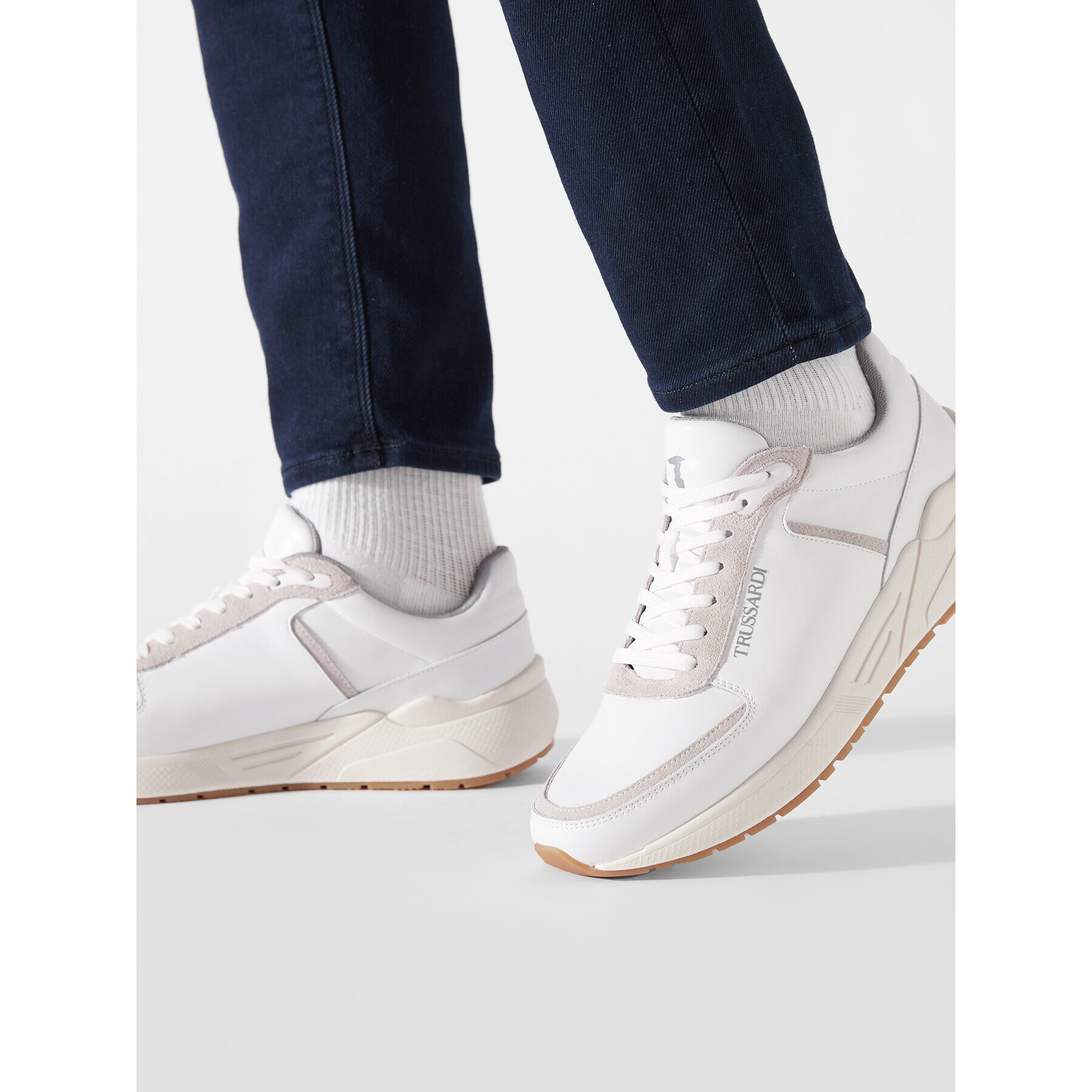 Trussardi Sneakersy 77A00467 Bílá - Pepit.cz