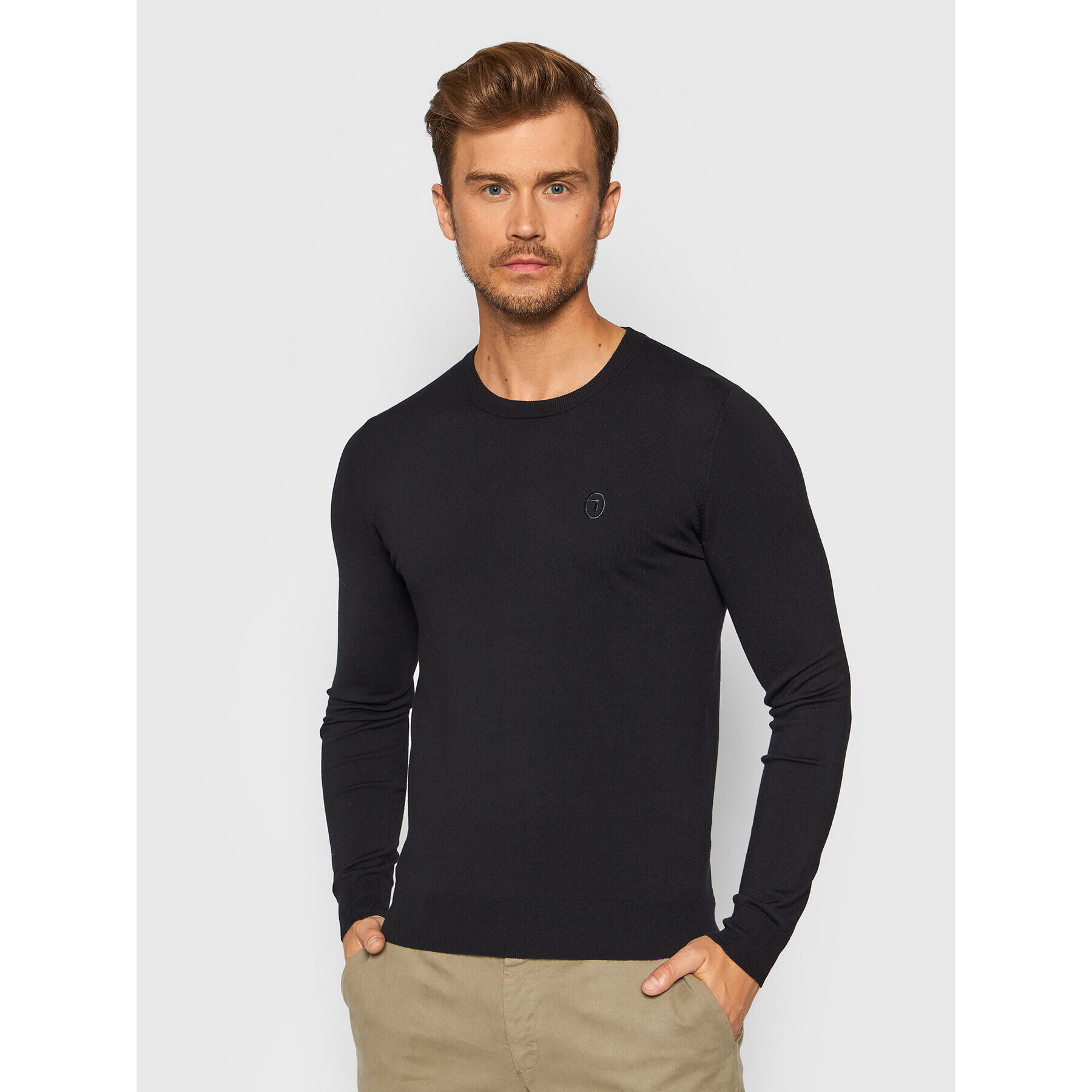 Trussardi Svetr 52M00515 Černá Slim Fit - Pepit.cz