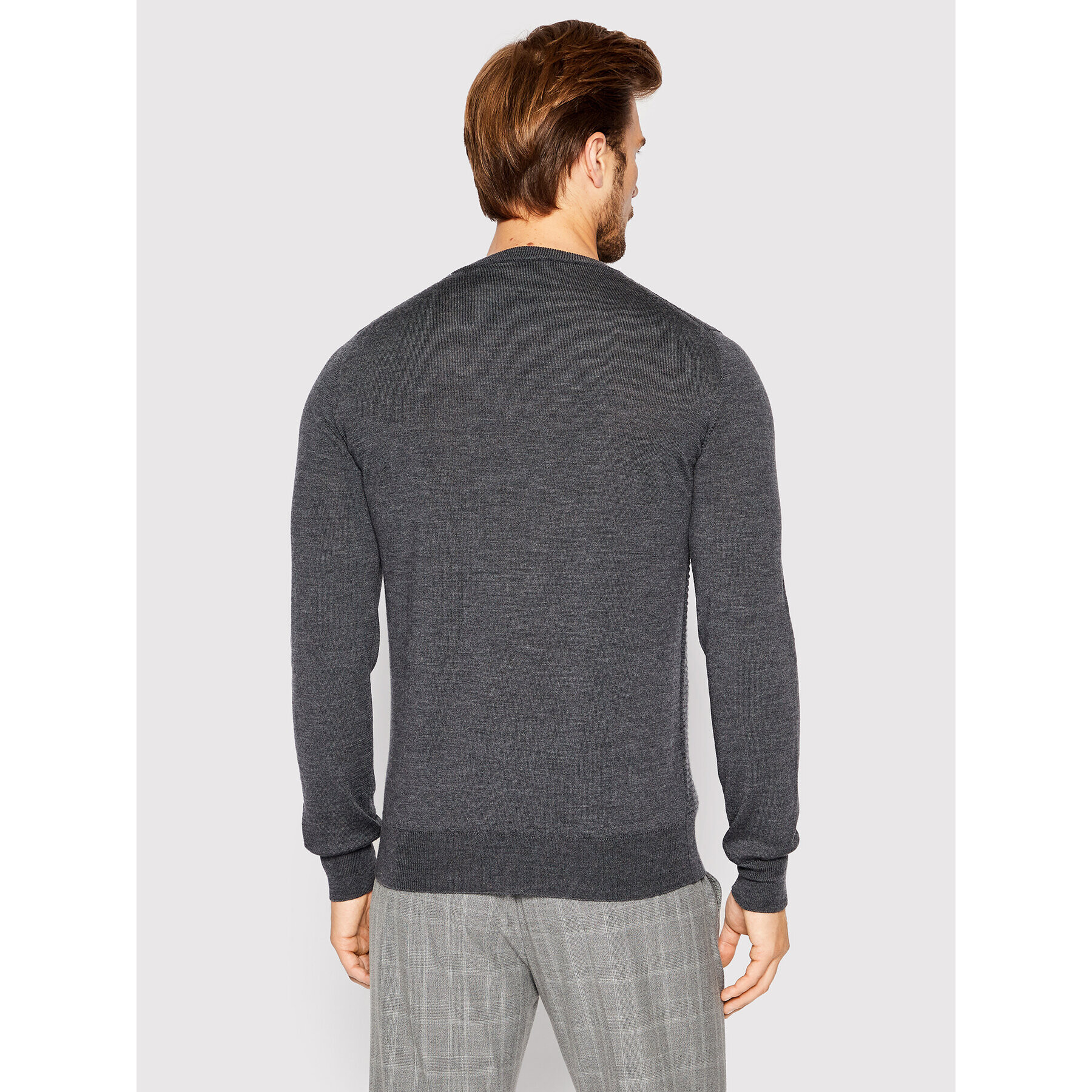 Trussardi Svetr 52M00642 Šedá Regular Fit - Pepit.cz