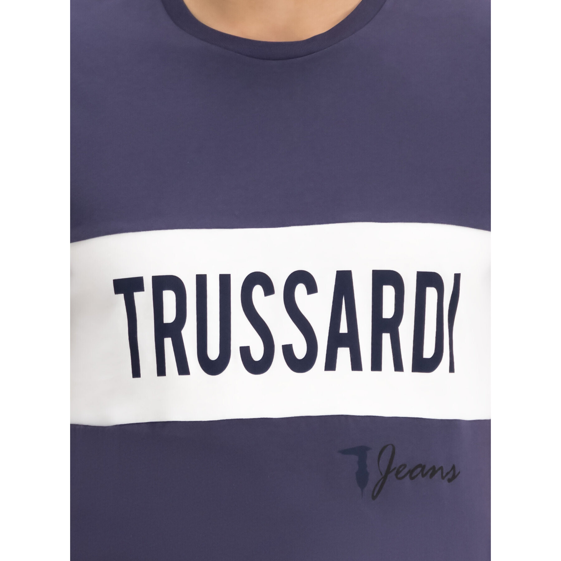 Trussardi T-Shirt 52T00253 Fialová Regular Fit - Pepit.cz