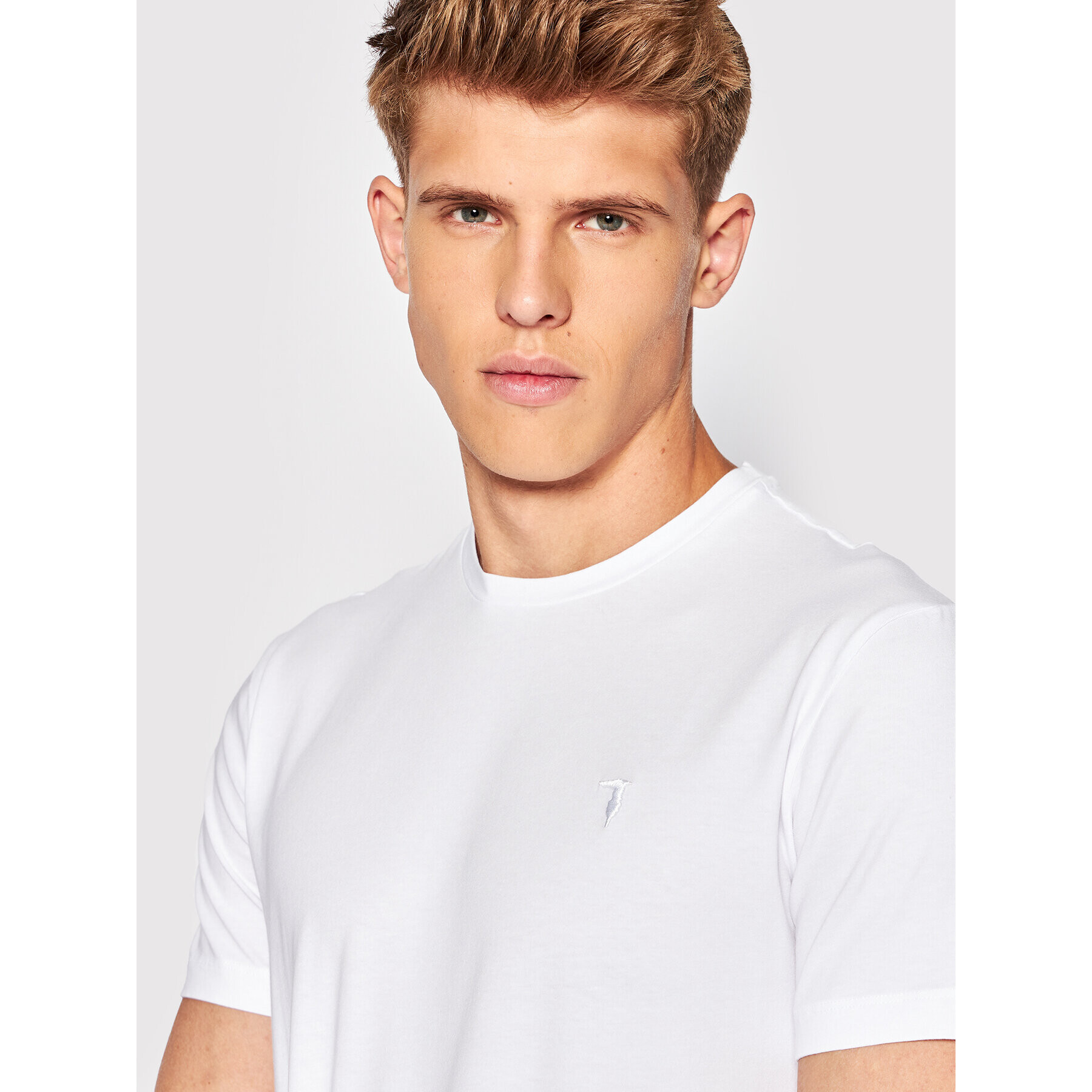 Trussardi T-Shirt 52T00652 Bílá Slim Fit - Pepit.cz