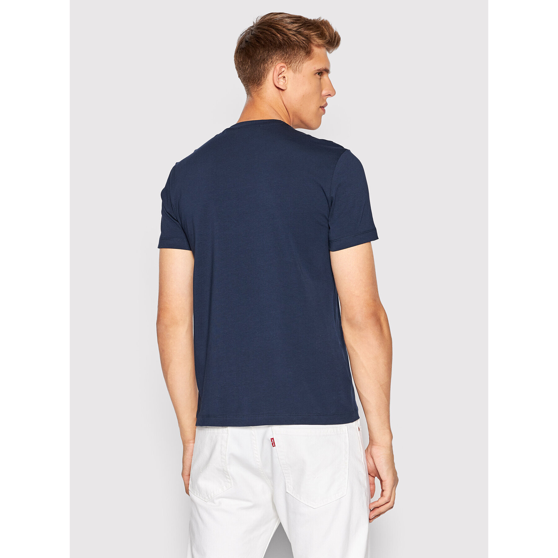 Trussardi T-Shirt 52T00652 Tmavomodrá Slim Fit - Pepit.cz