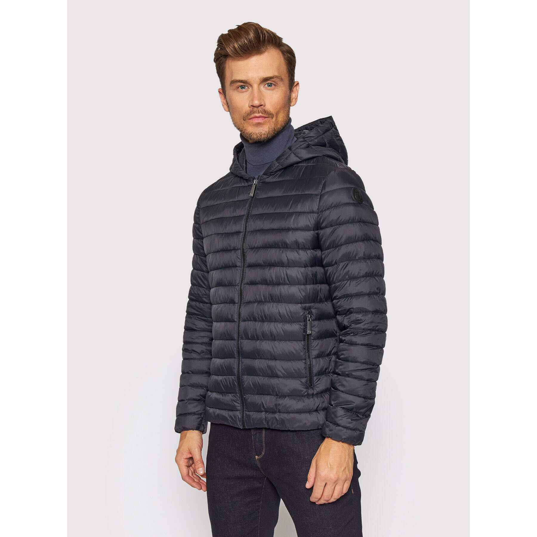 Trussardi Vatovaná bunda 1T001596 Černá Regular Fit - Pepit.cz