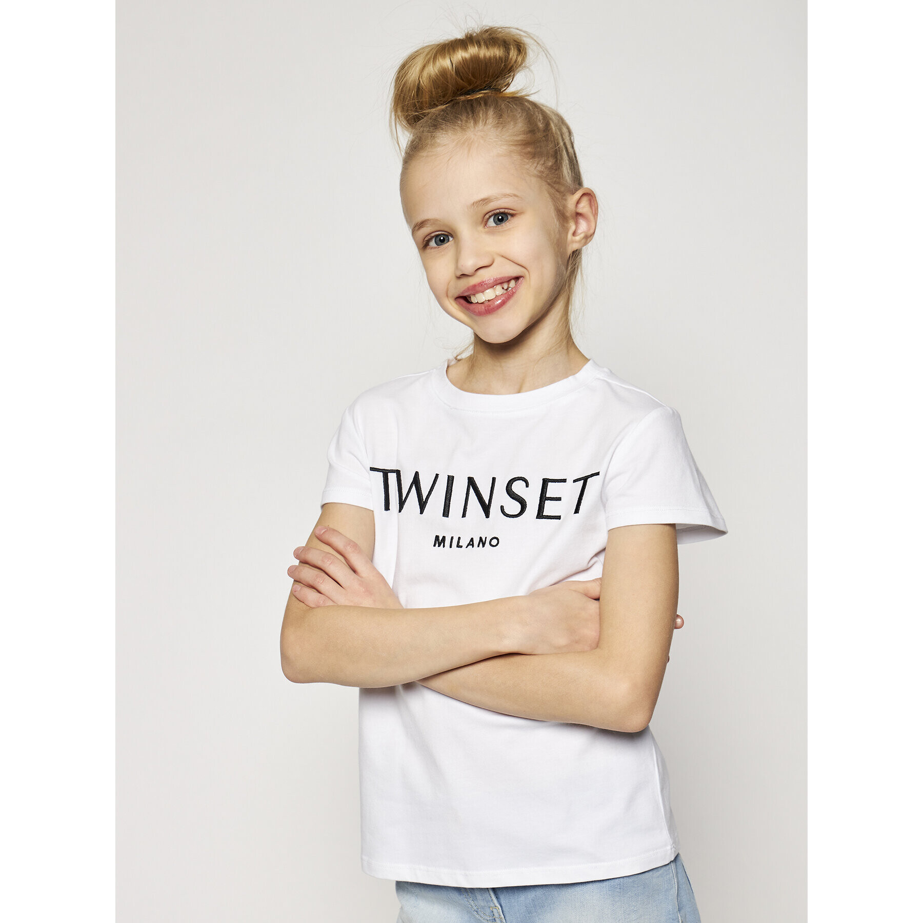 TWINSET T-Shirt 201GJ2370 M Bílá Regular Fit - Pepit.cz