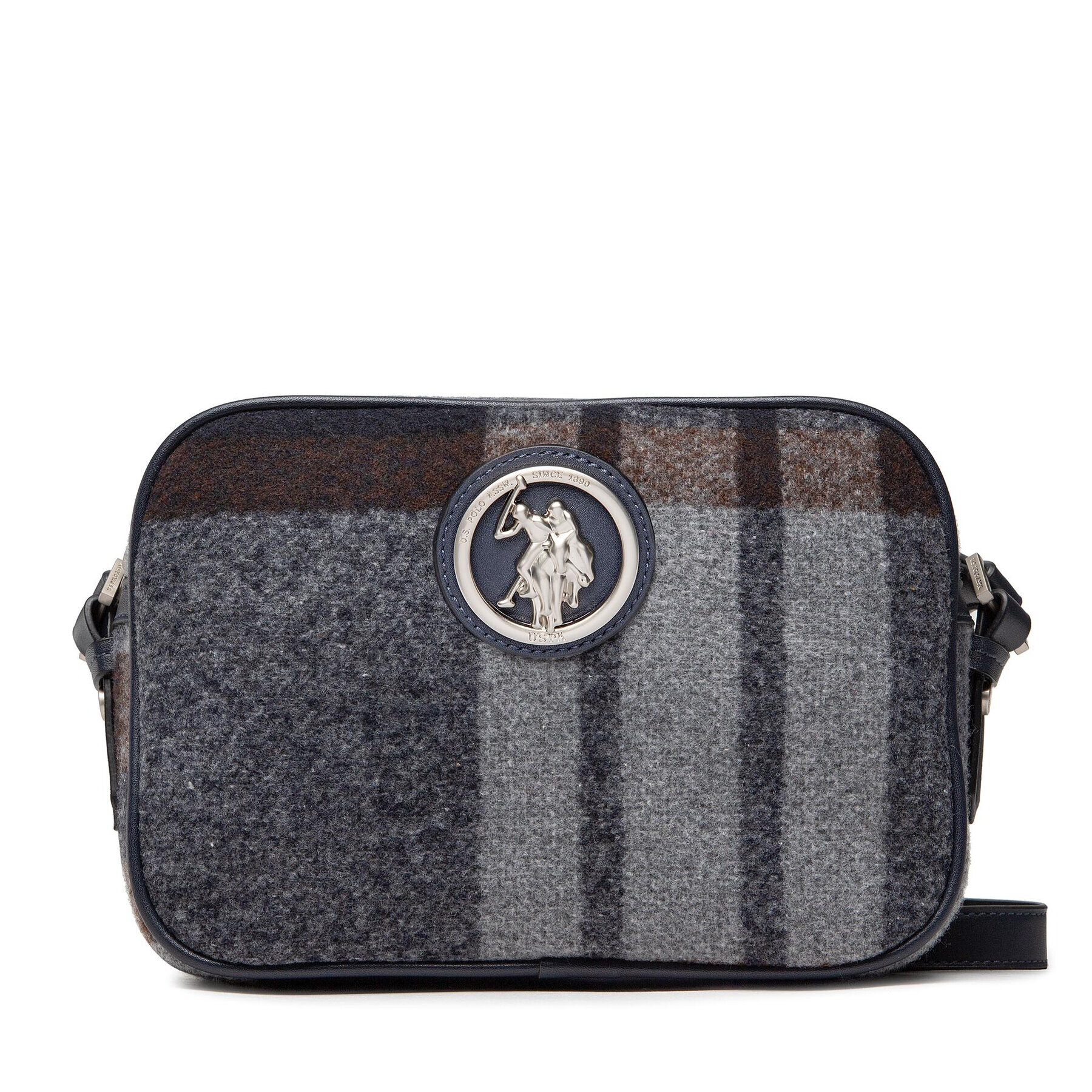 U.S. Polo Assn. Kabelka Trophy Crossbody Poliwool BIUT75633WZG212 Šedá - Pepit.cz