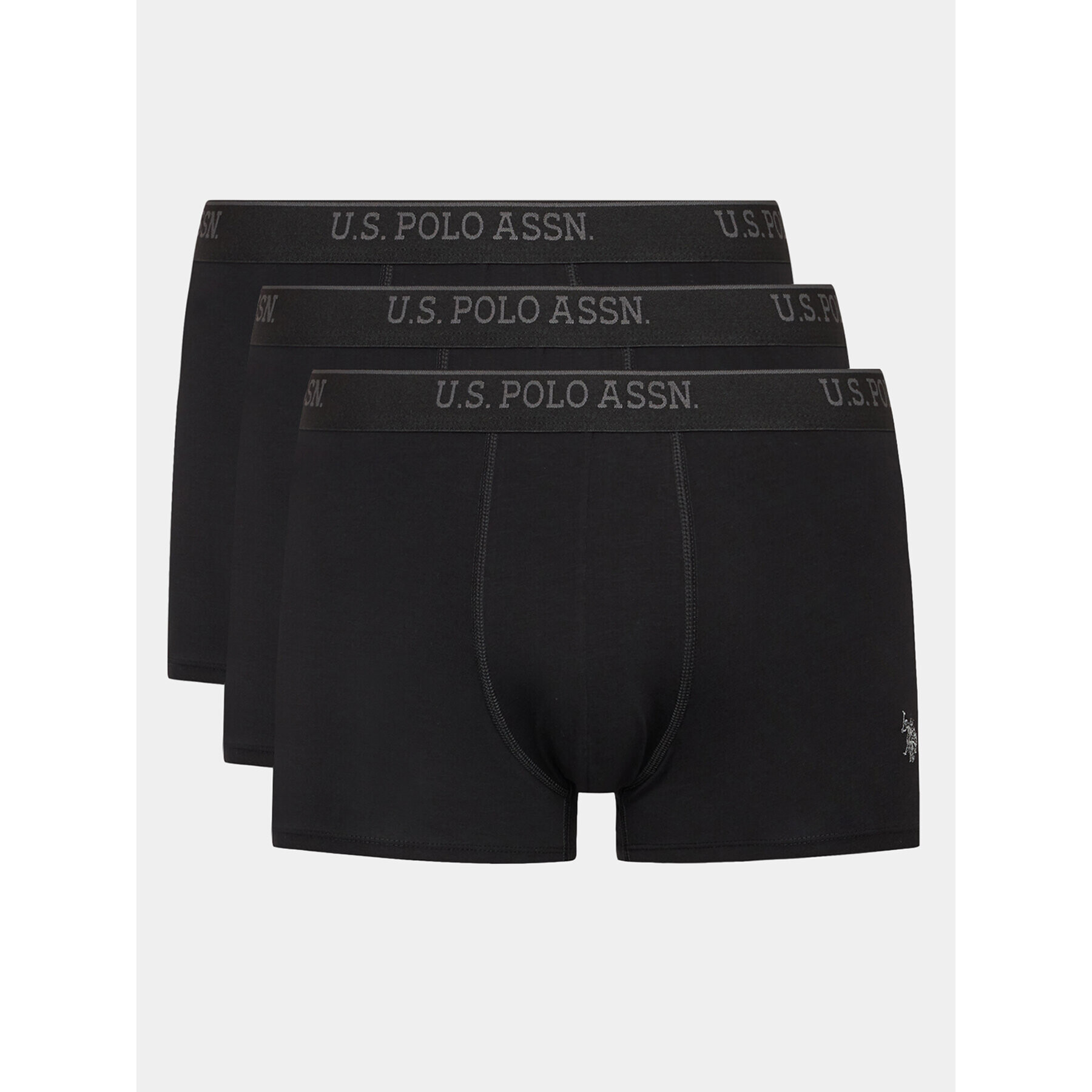 U.S. Polo Assn. Sada 3 kusů boxerek 80097 Černá - Pepit.cz