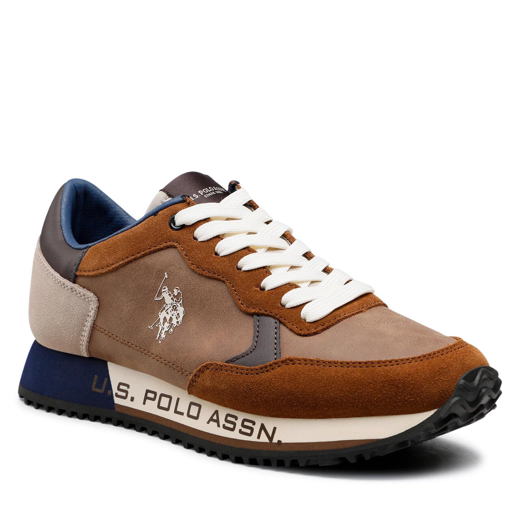 U.S. Polo Assn. Sneakersy Cleef002 CLEEF002M/BYS1 Hnědá - Pepit.cz