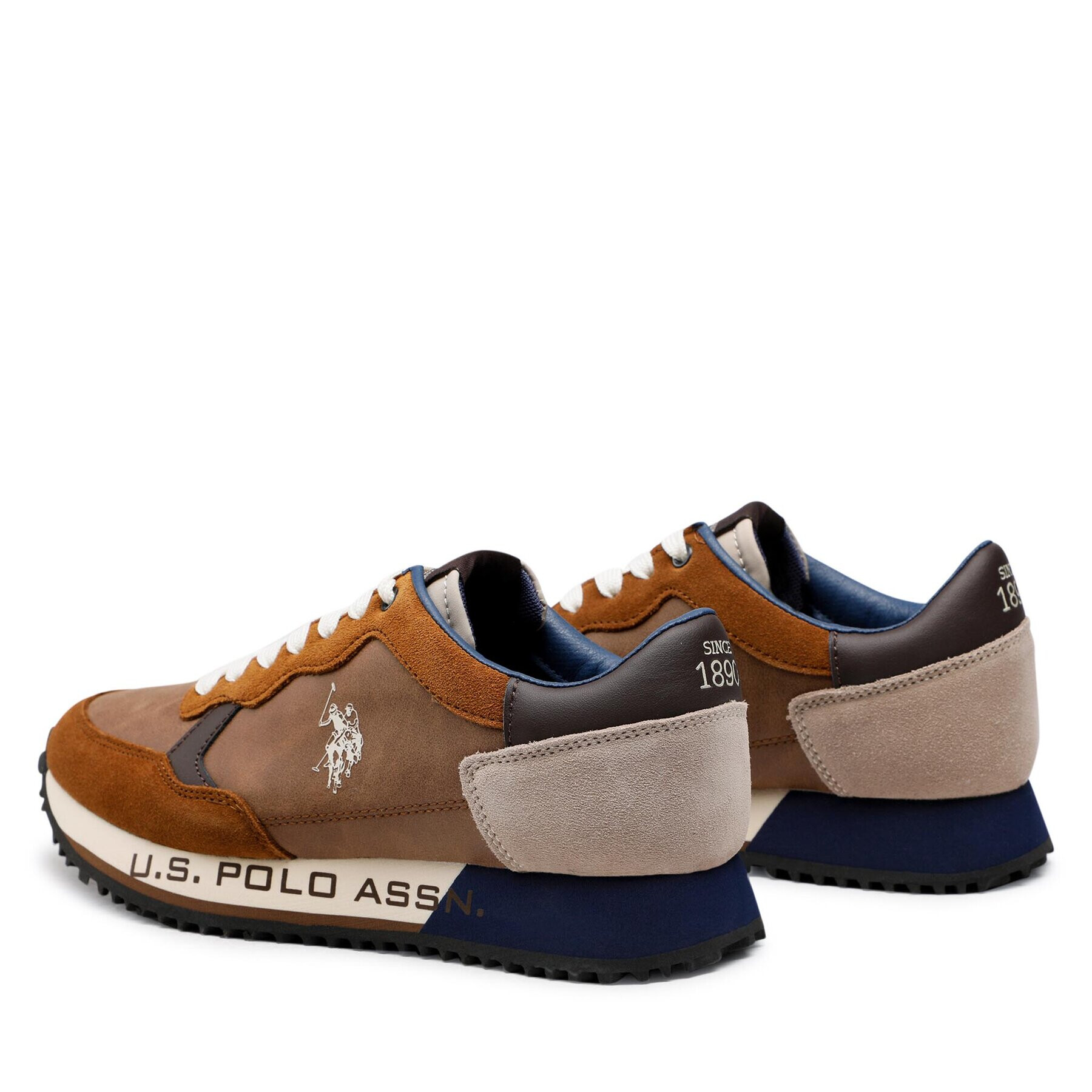 U.S. Polo Assn. Sneakersy Cleef002 CLEEF002M/BYS1 Hnědá - Pepit.cz