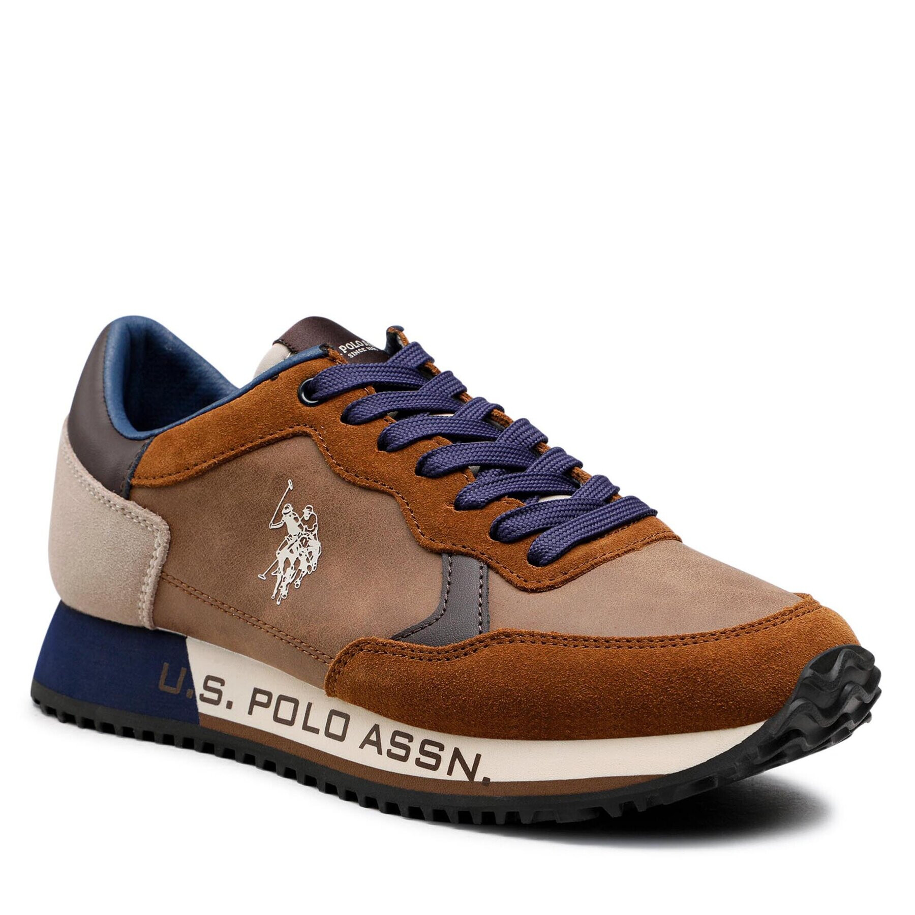 U.S. Polo Assn. Sneakersy Cleef002 CLEEF002M/BYS1 Hnědá - Pepit.cz