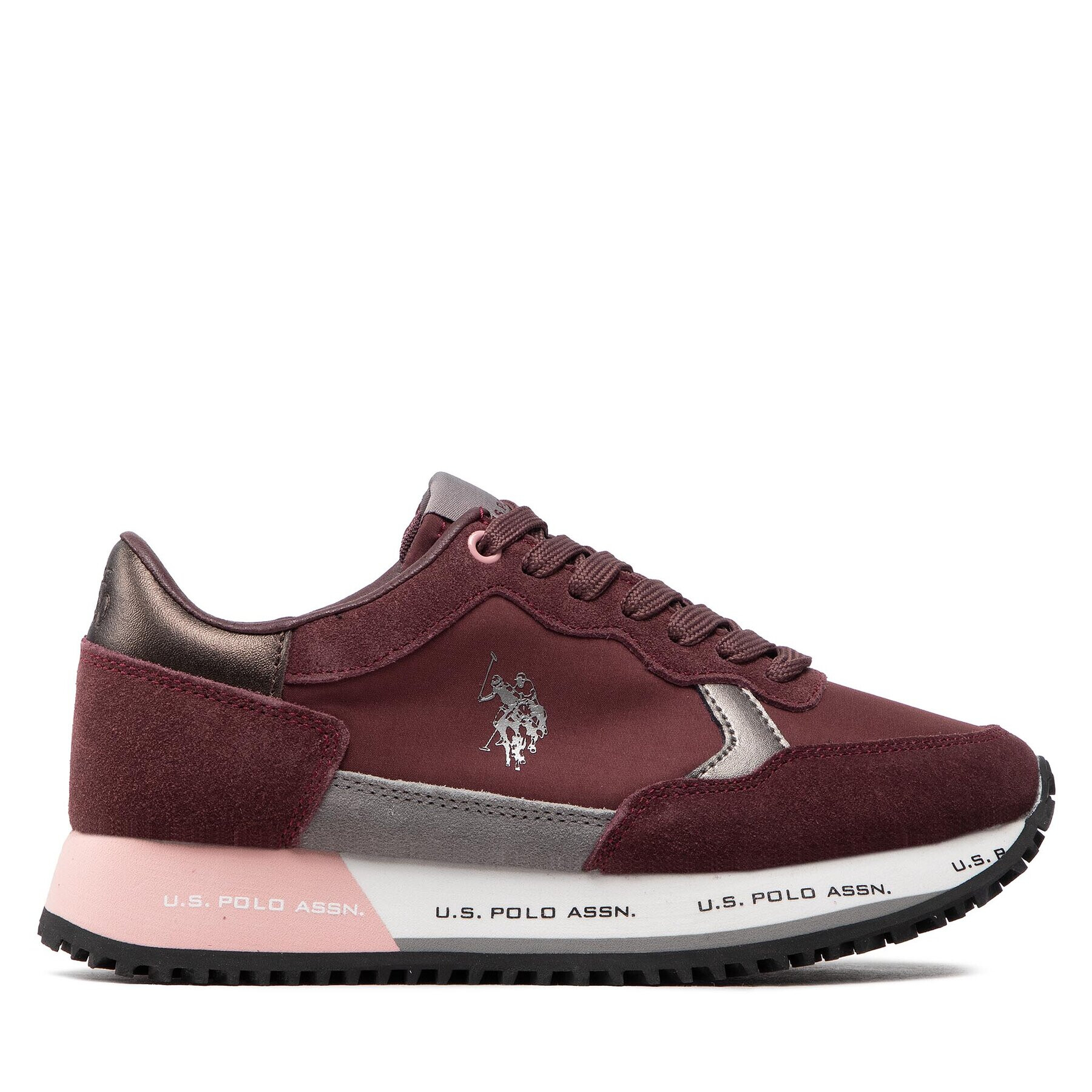 U.S. Polo Assn. Sneakersy Cleef004A CLEEF004W/BNS2 Bordó - Pepit.cz