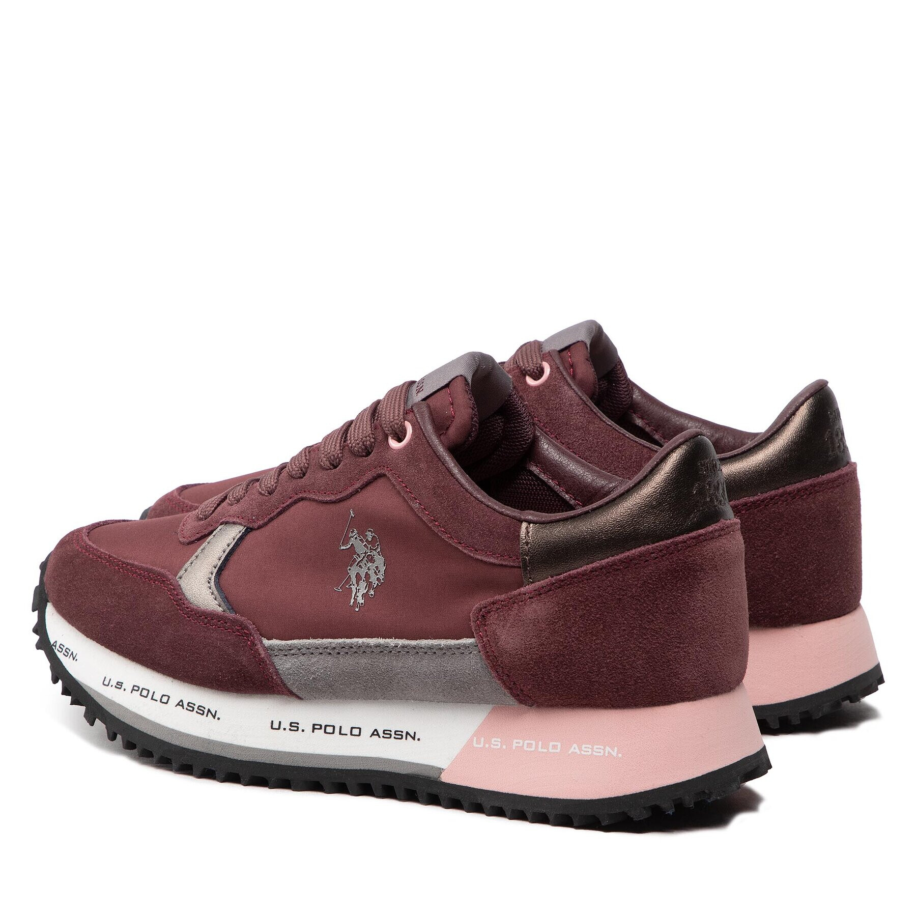 U.S. Polo Assn. Sneakersy Cleef004A CLEEF004W/BNS2 Bordó - Pepit.cz