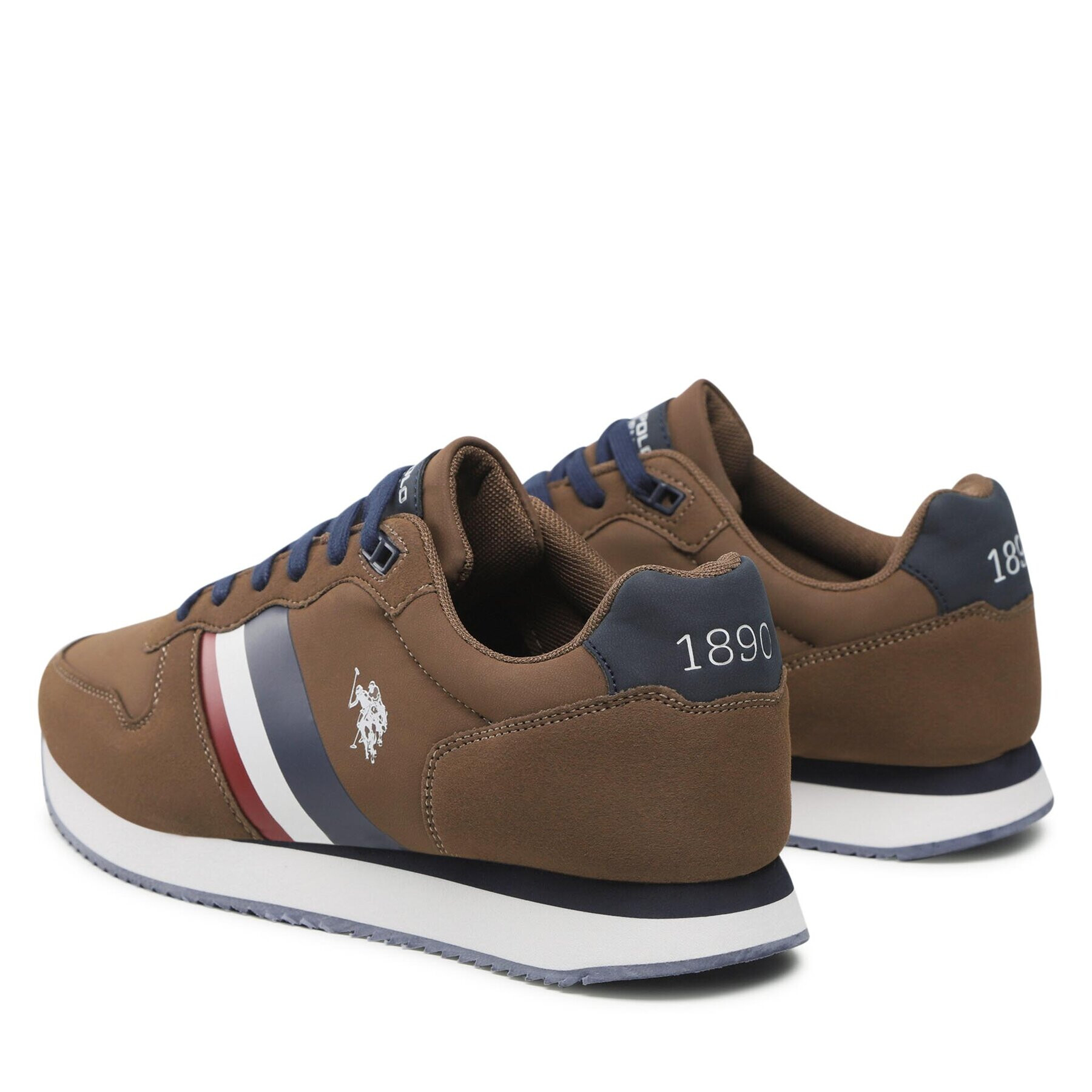 U.S. Polo Assn. Sneakersy Nobil005 NOBIL005M/BYH1 Hnědá - Pepit.cz