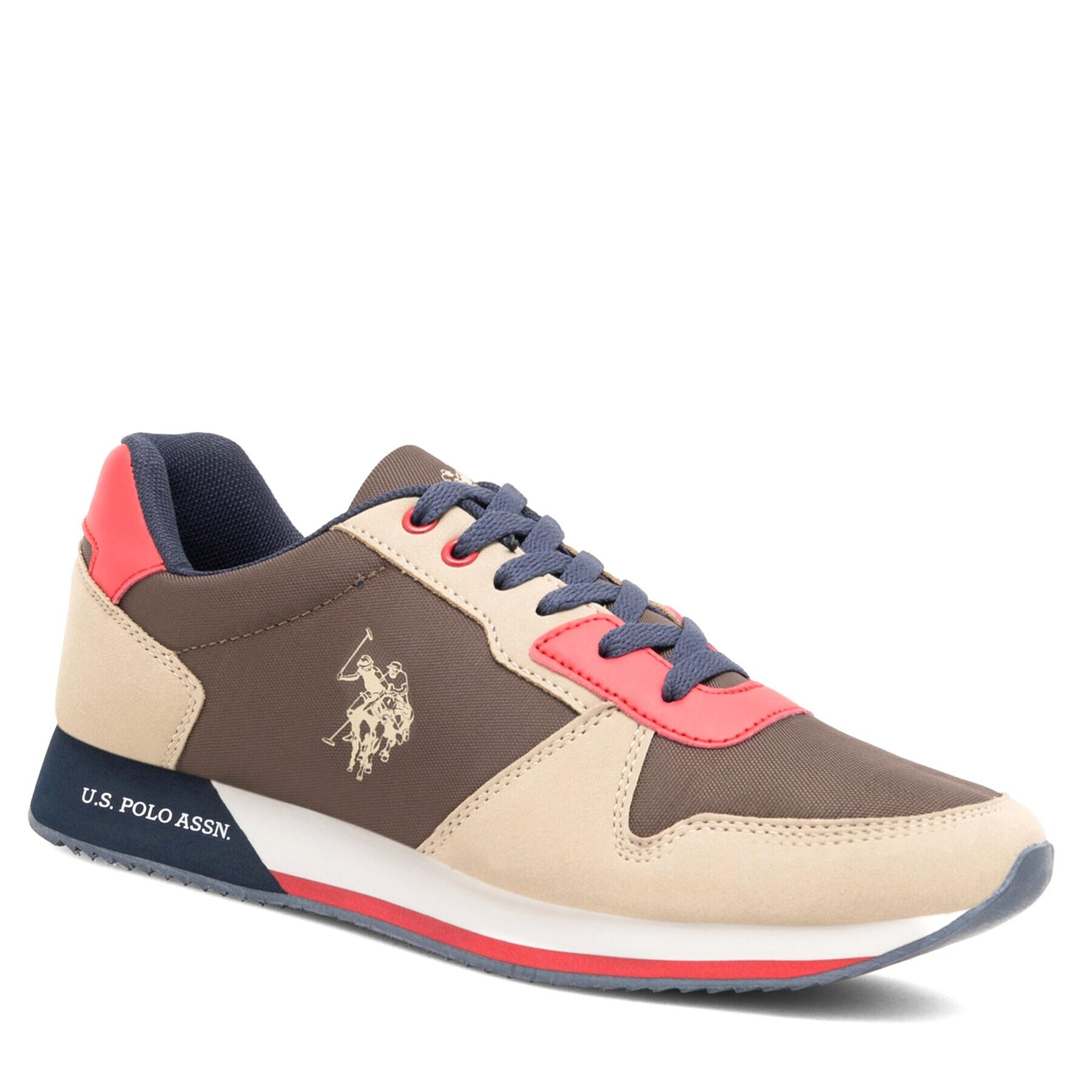 U.S. Polo Assn. Sneakersy NOBIL011M/CNH1 Khaki - Pepit.cz