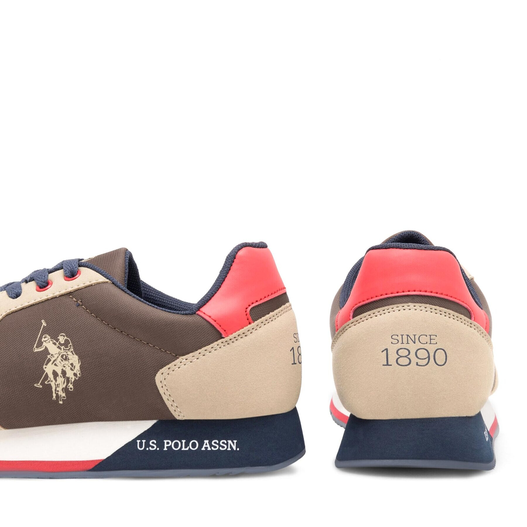 U.S. Polo Assn. Sneakersy NOBIL011M/CNH1 Khaki - Pepit.cz