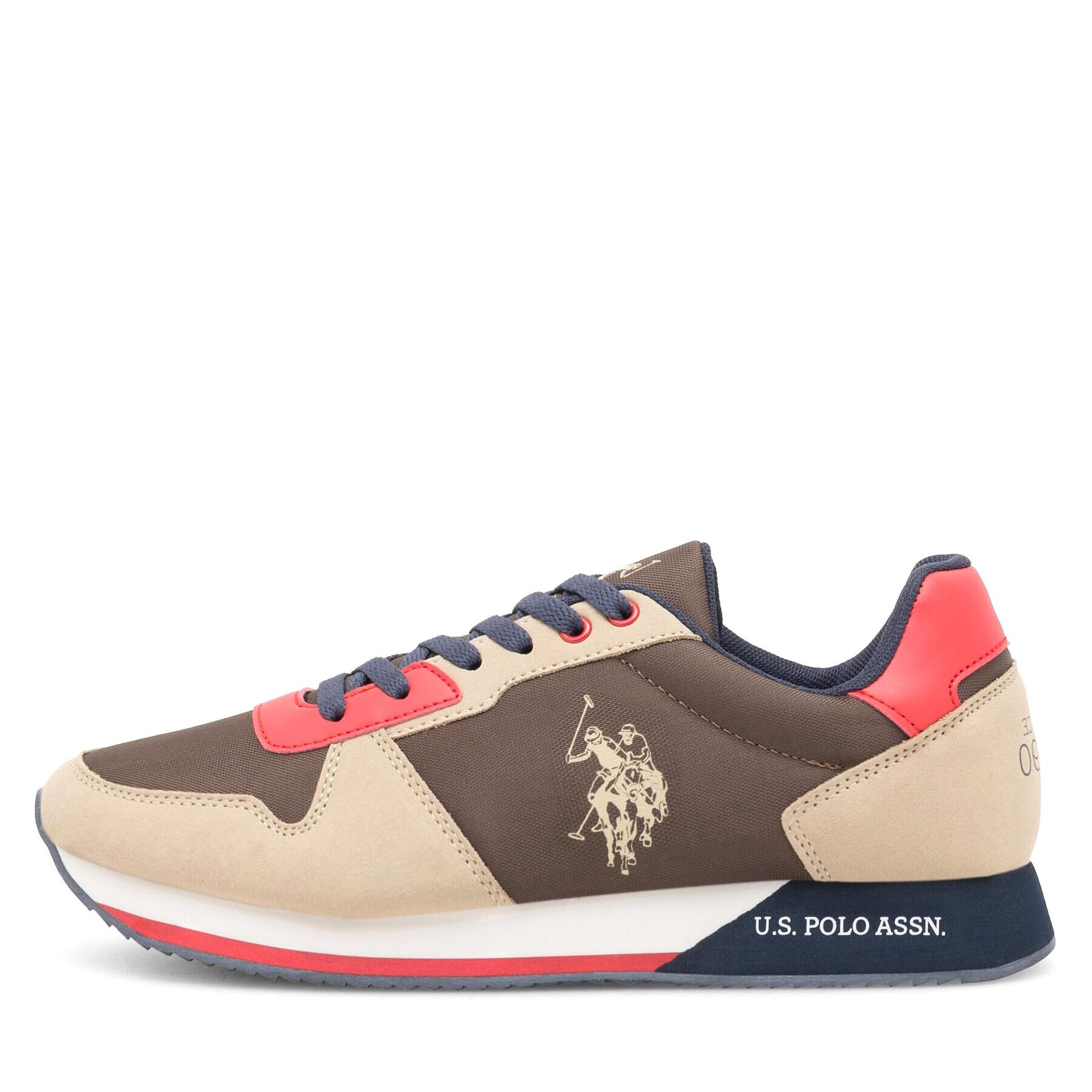 U.S. Polo Assn. Sneakersy NOBIL011M/CNH1 Khaki - Pepit.cz