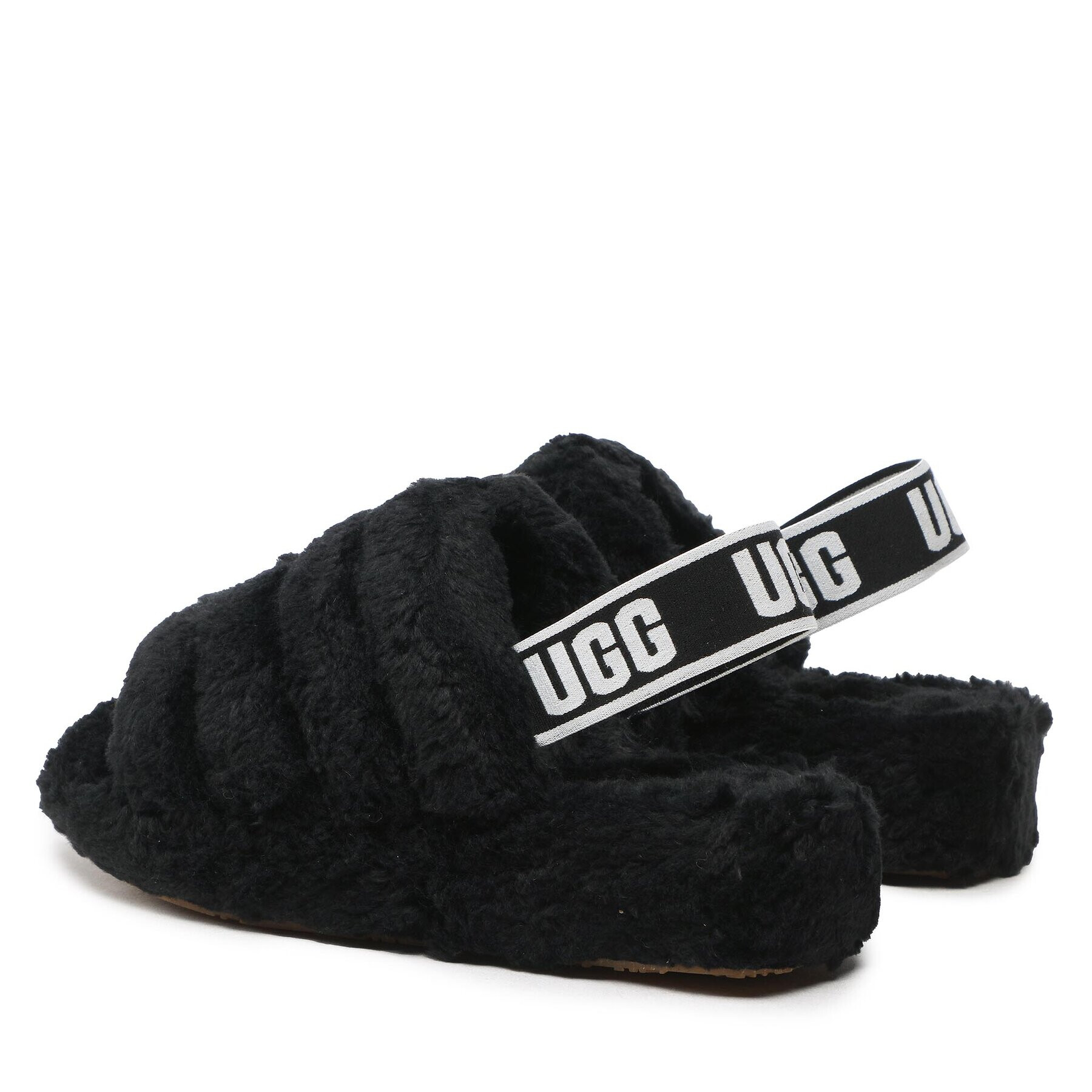 Ugg Bačkory W Fluff Yeah Fuzz Sugar 1130835 Černá - Pepit.cz