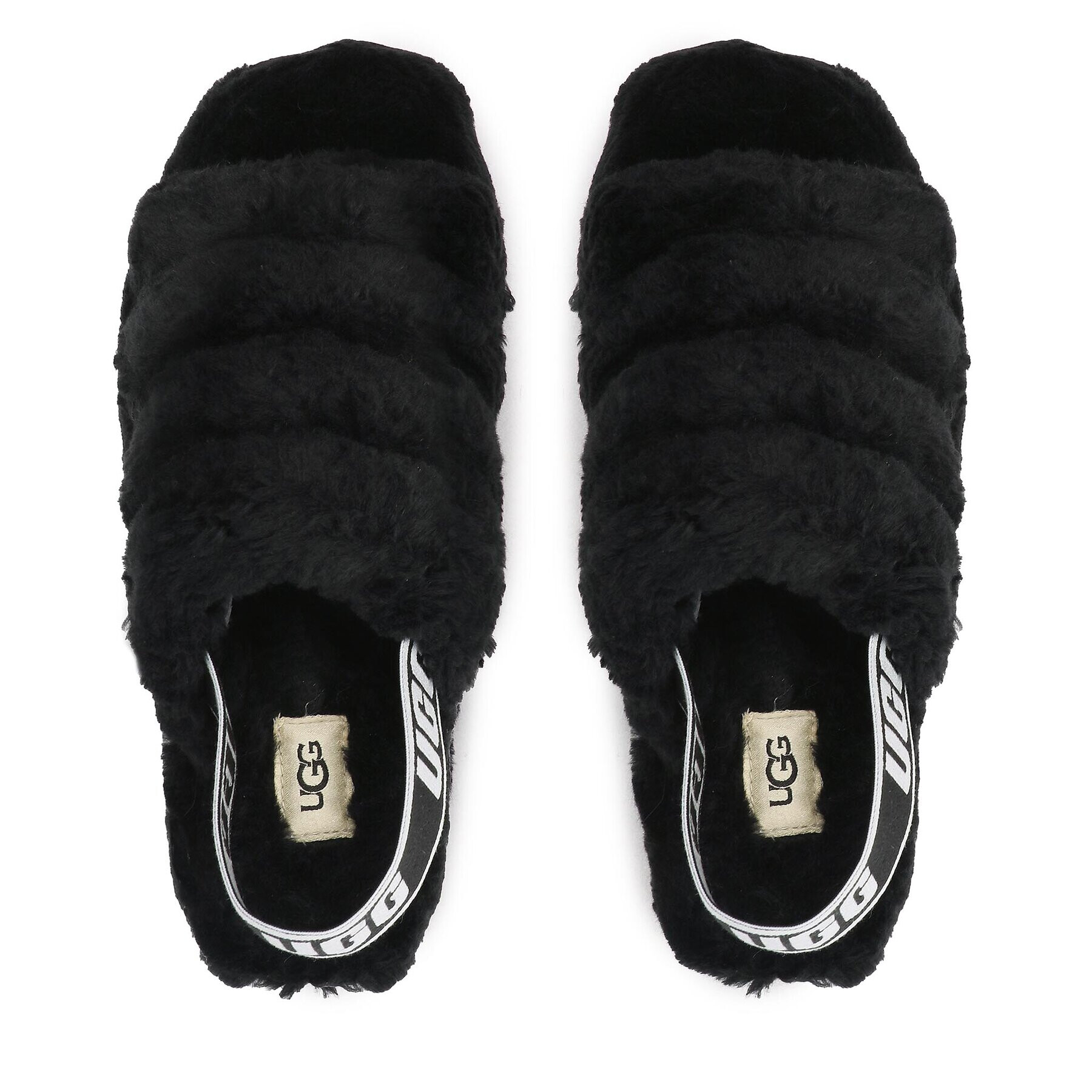 Ugg Bačkory W Fluff Yeah Fuzz Sugar 1130835 Černá - Pepit.cz