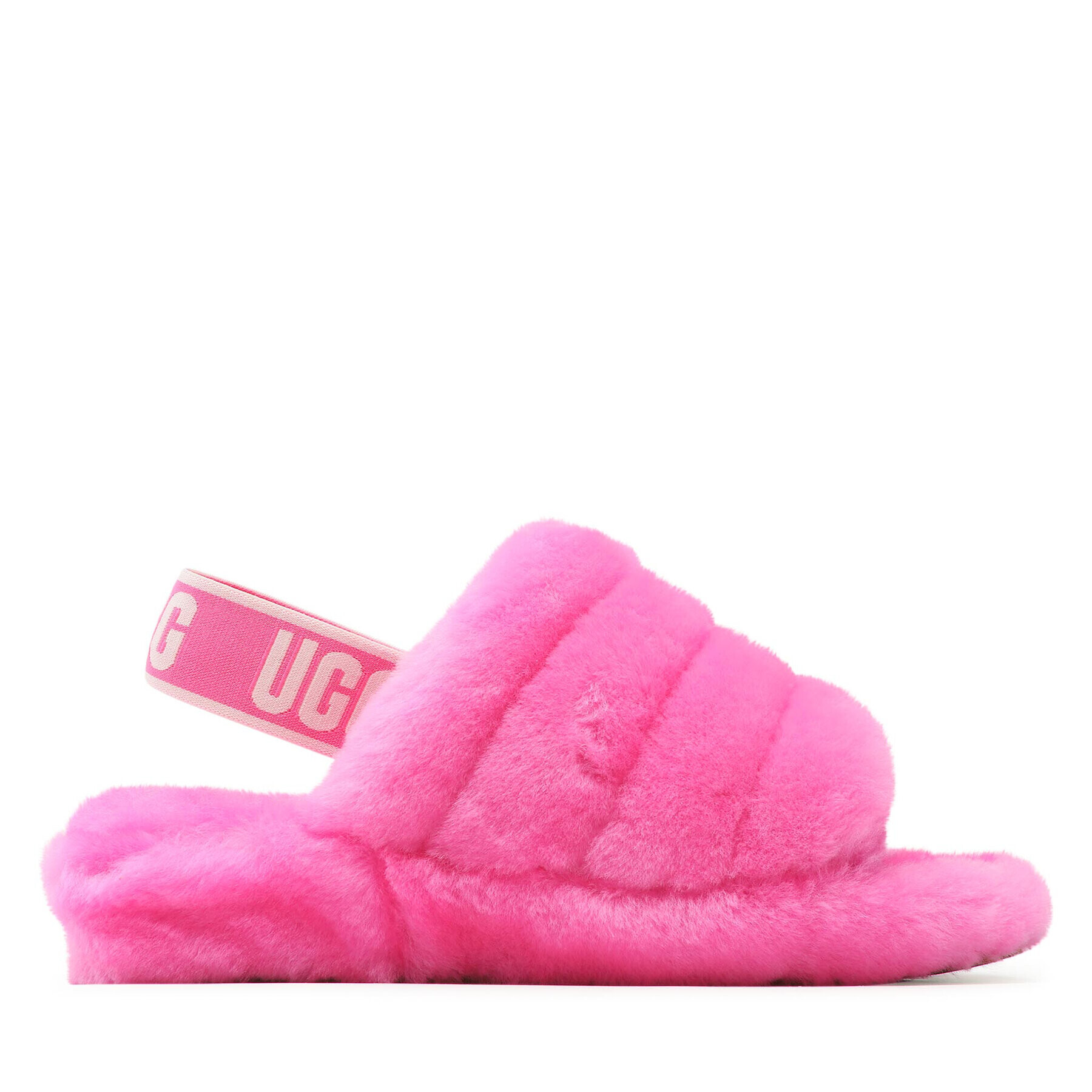 Ugg Bačkory W Fluff Yeah Slide 1095119 Růžová - Pepit.cz