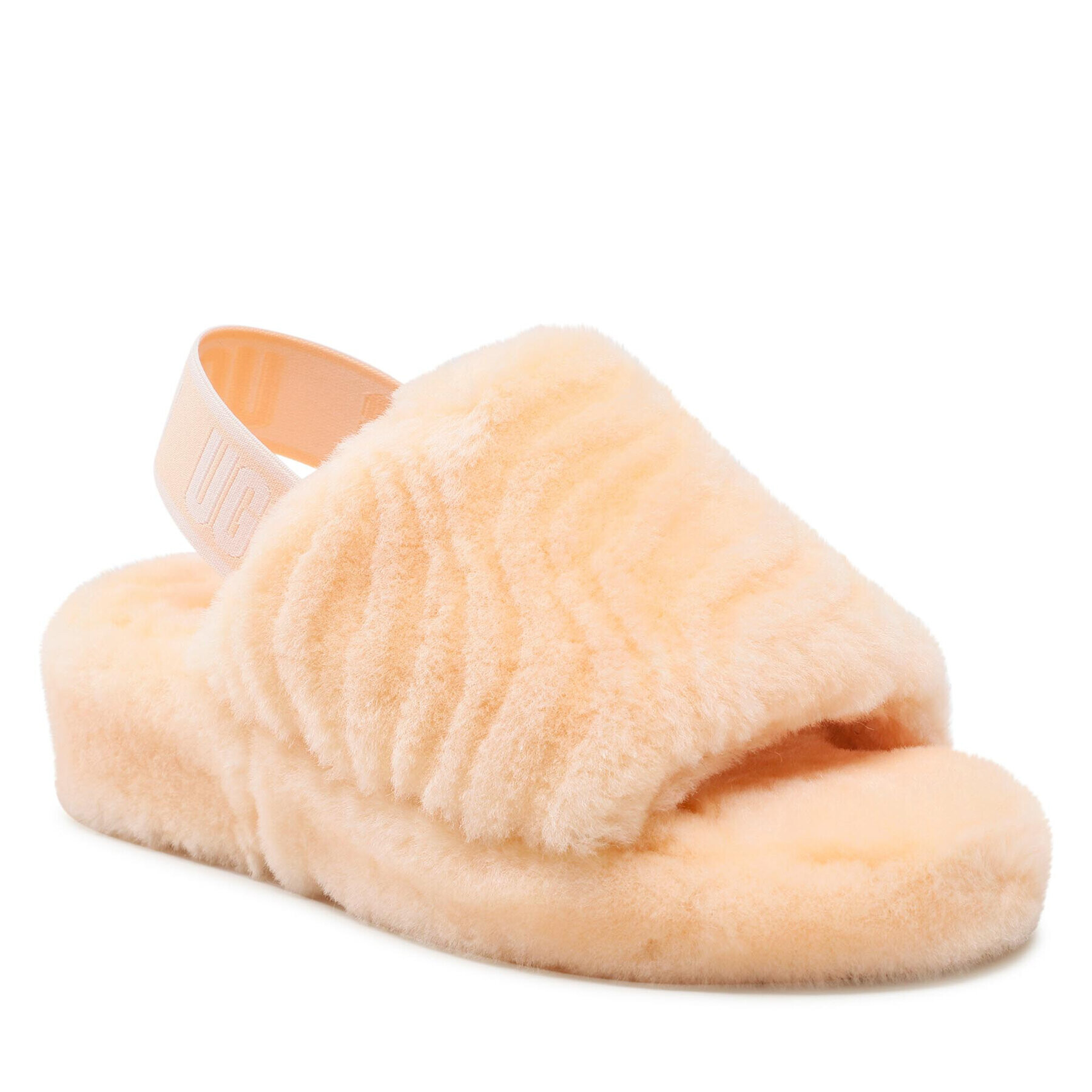 Ugg Bačkory W Fluff Yeah Wavy 1125009 Růžová - Pepit.cz